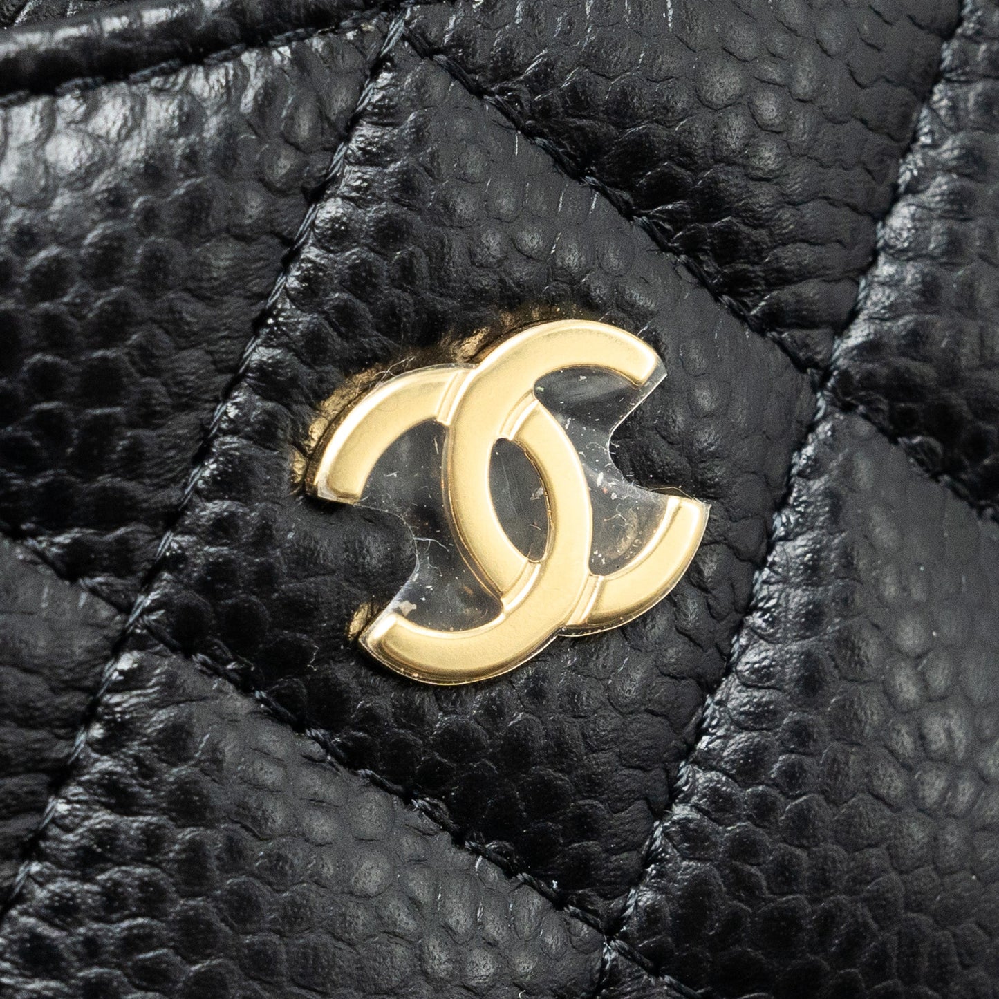 Chanel Classic Card Holder caviar black  (microchip)