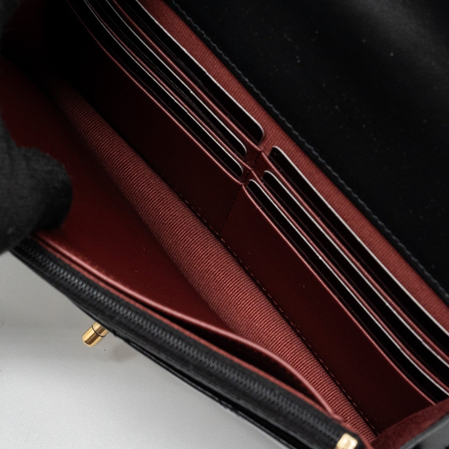 Chanel 24C gold Crush wallet on chain calfskin black  (microchip)