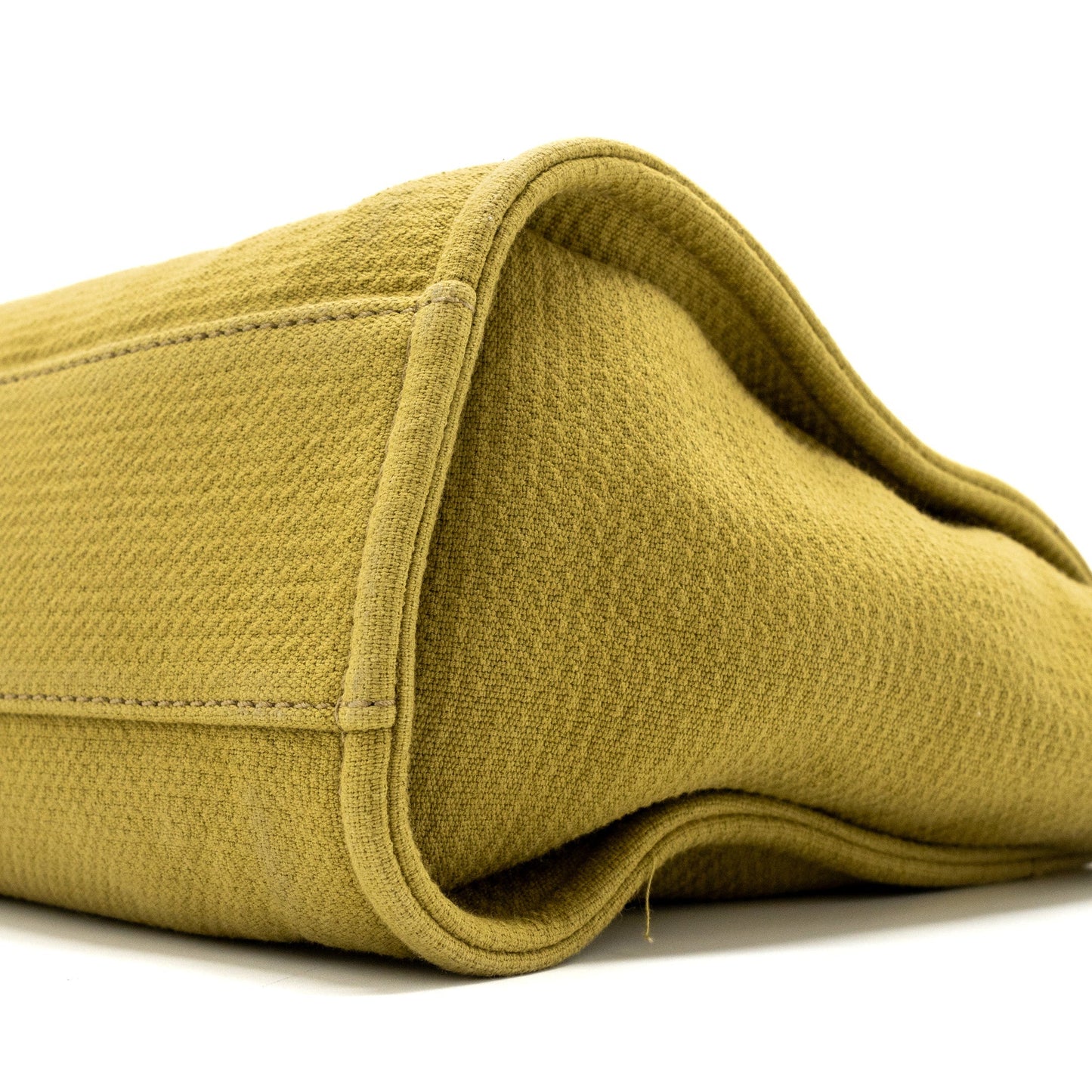 Chanel Deauville Tote Bag Canvas Olive Green L (microchip)
