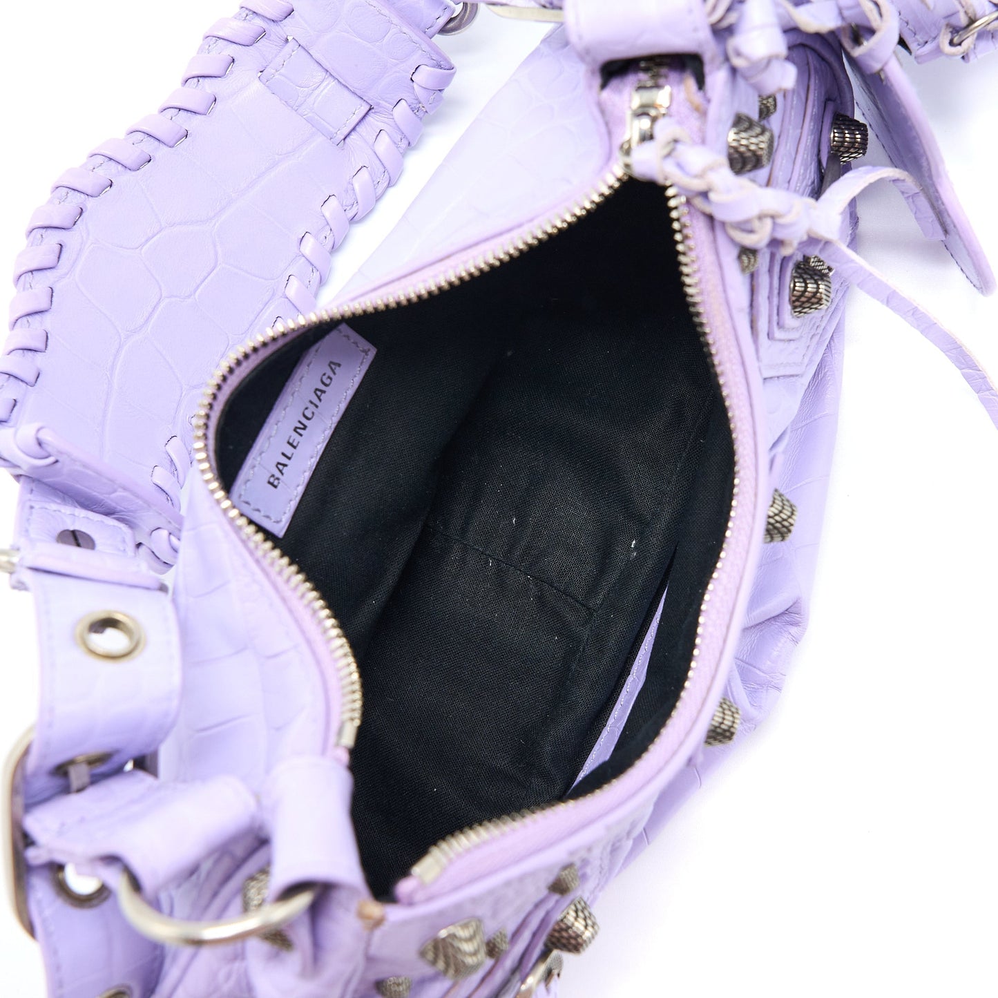 Balenciaga Le Cagole Mini Purse Calfskin Light Purple