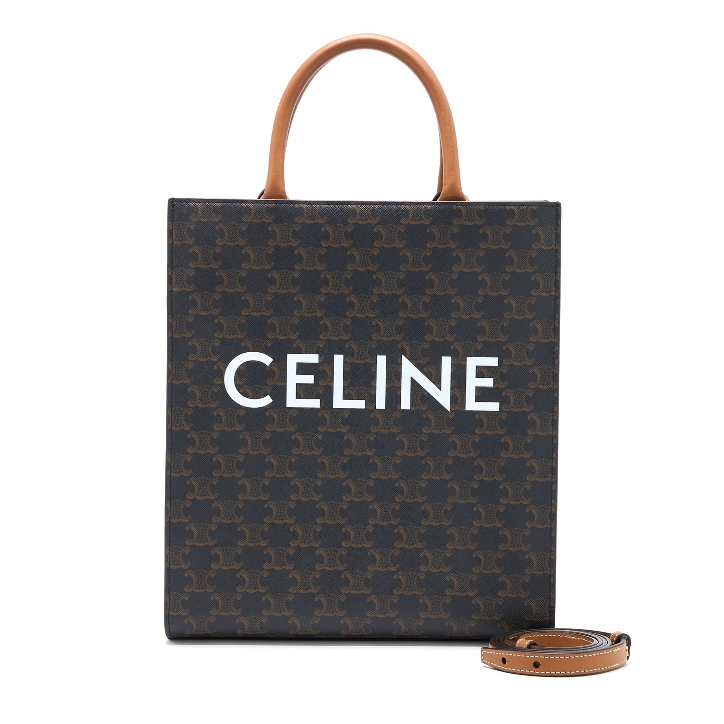Luxury CELINE Vertical Cabas Triomphe Canvas