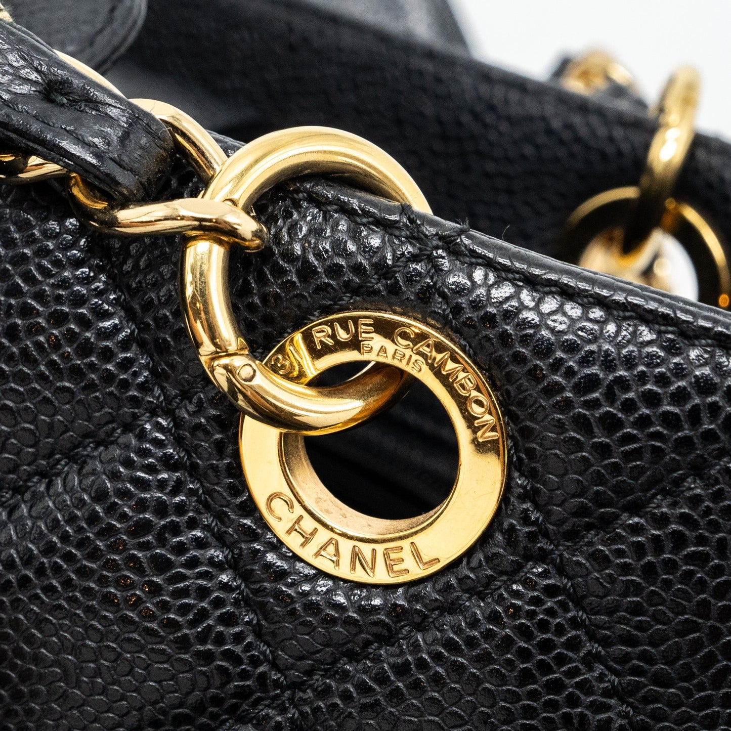 Chanel Grand Shopping Tote bag PM Caviar Black