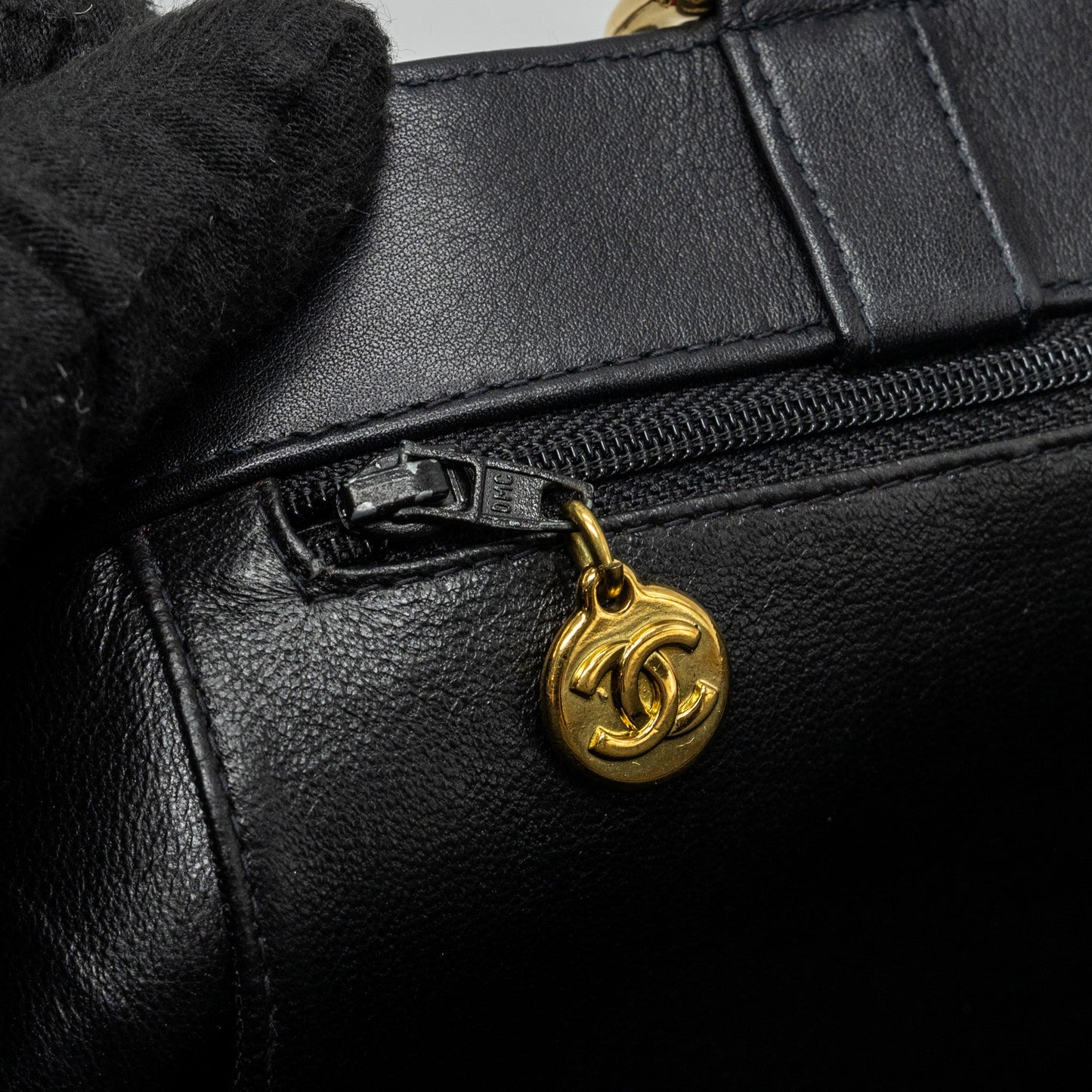 Chanel  Tote Bag Calfskin Black