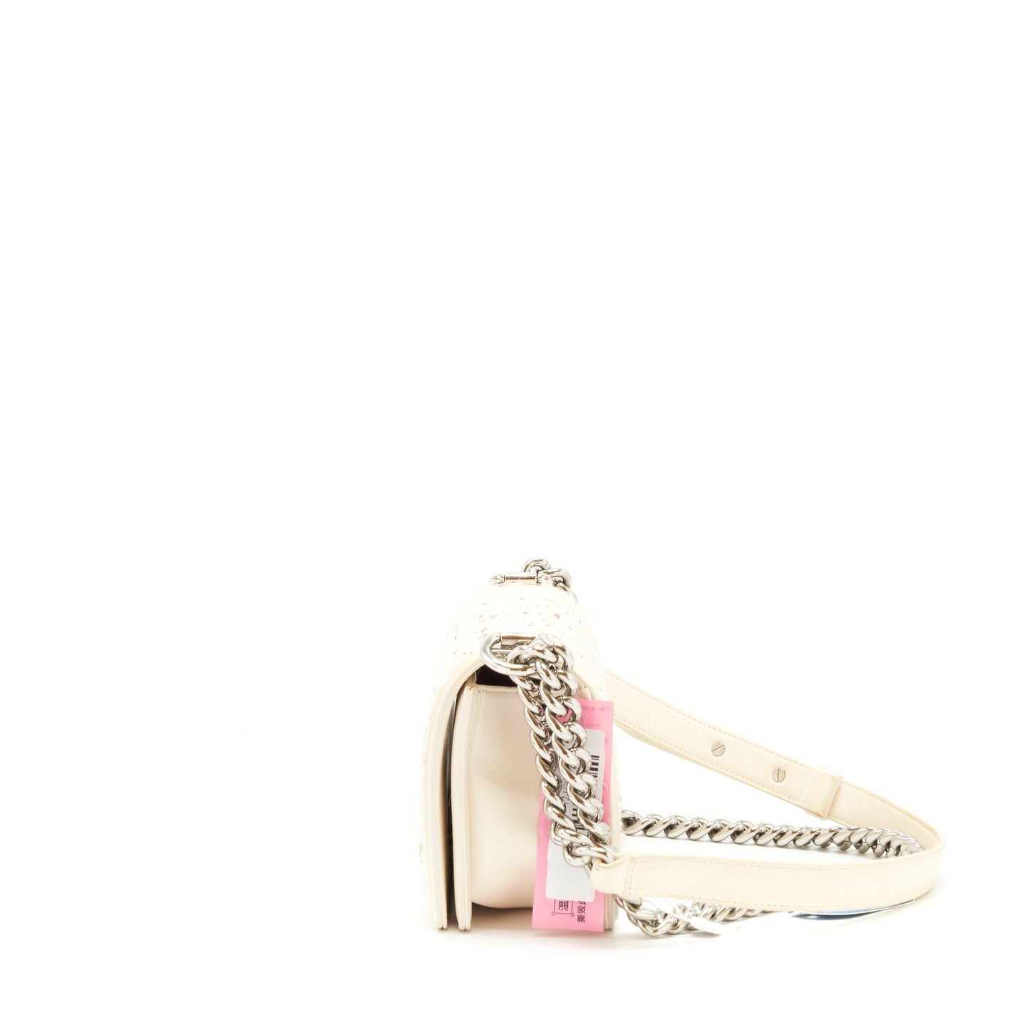 Chanel Small boy bag limited white