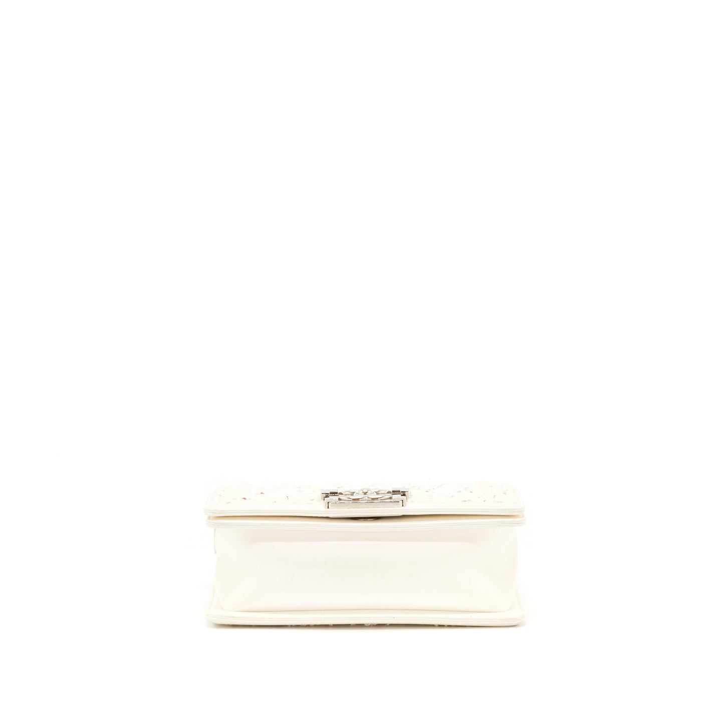 Chanel Small boy bag limited white