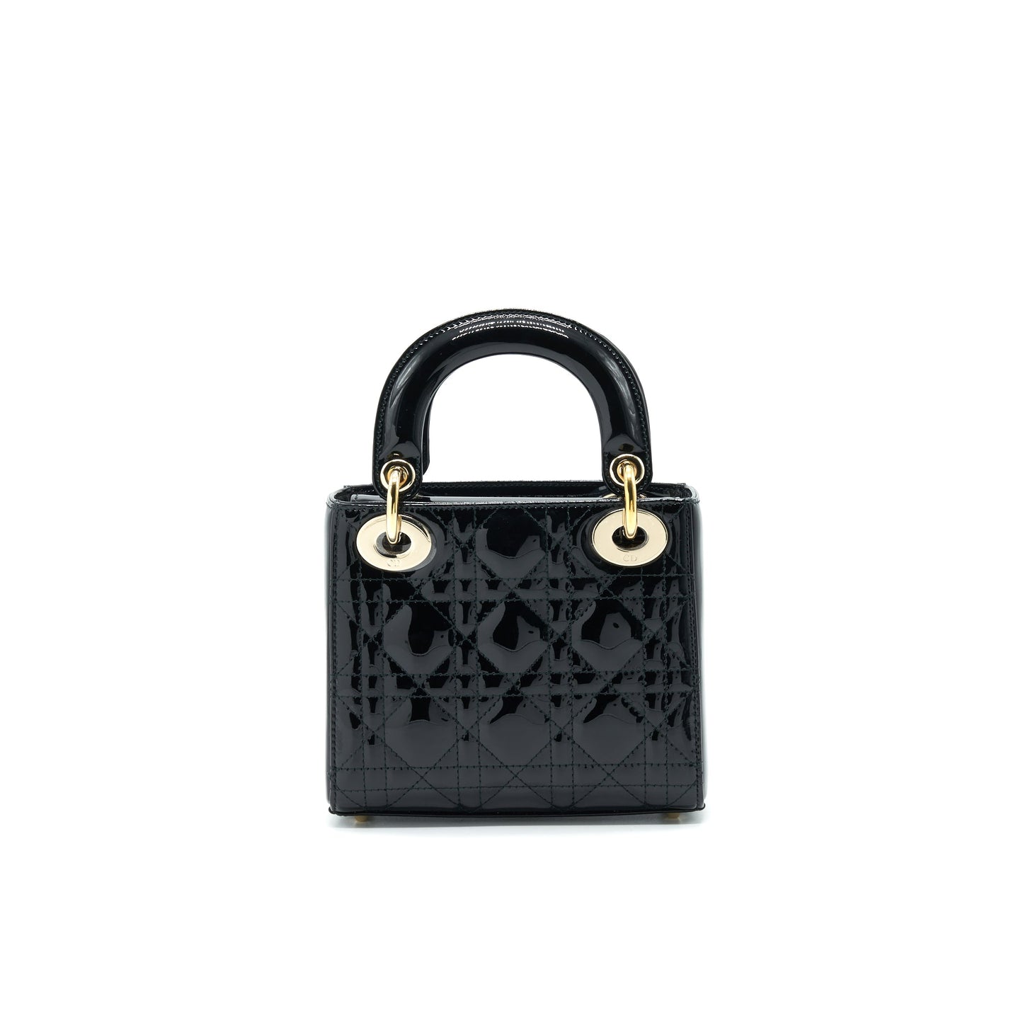 Dior Mini Lady Dior Patent Leather Black with