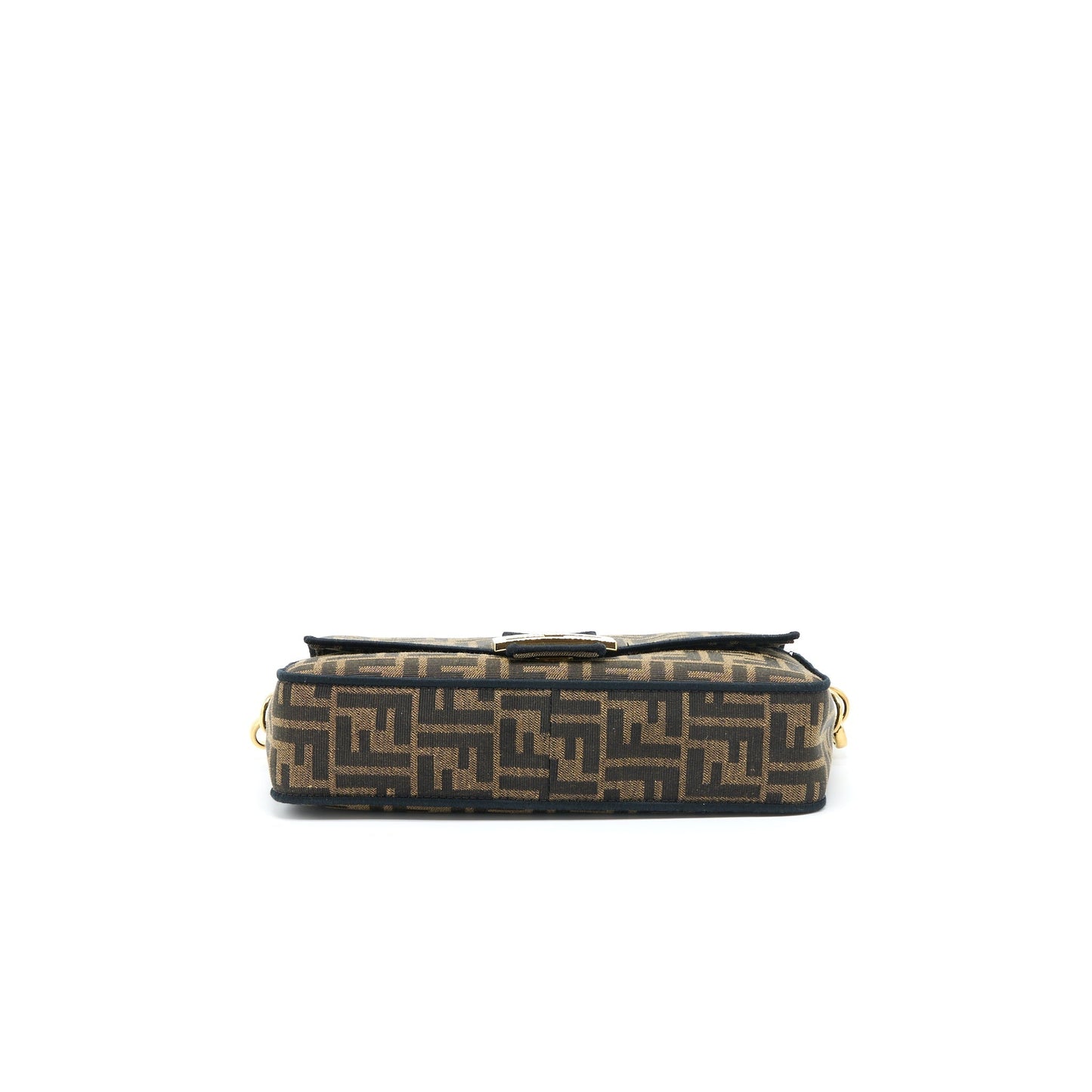 Fendi Baguette Purse Jacquard Fabric Brown