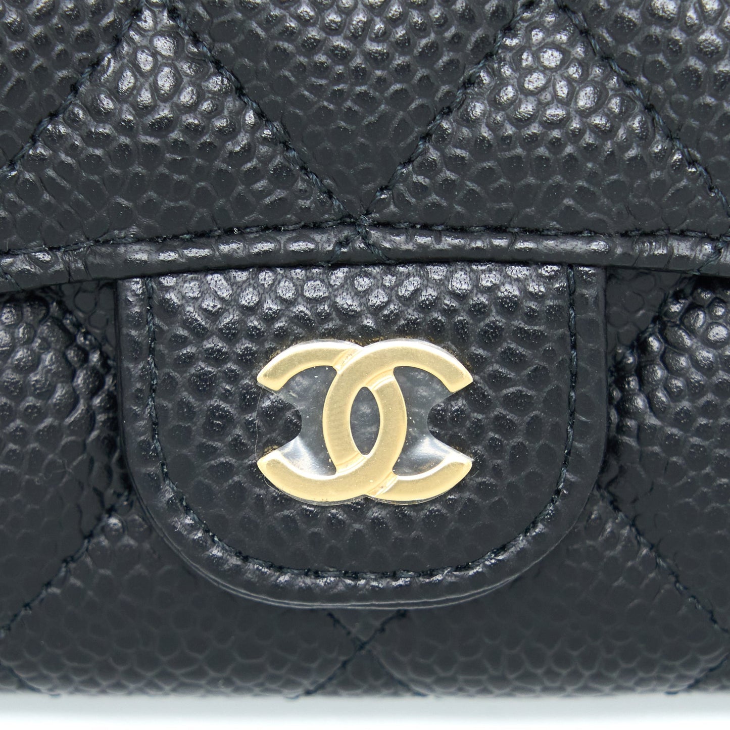 Chanel Classic Flap Cardholder Caviar Black