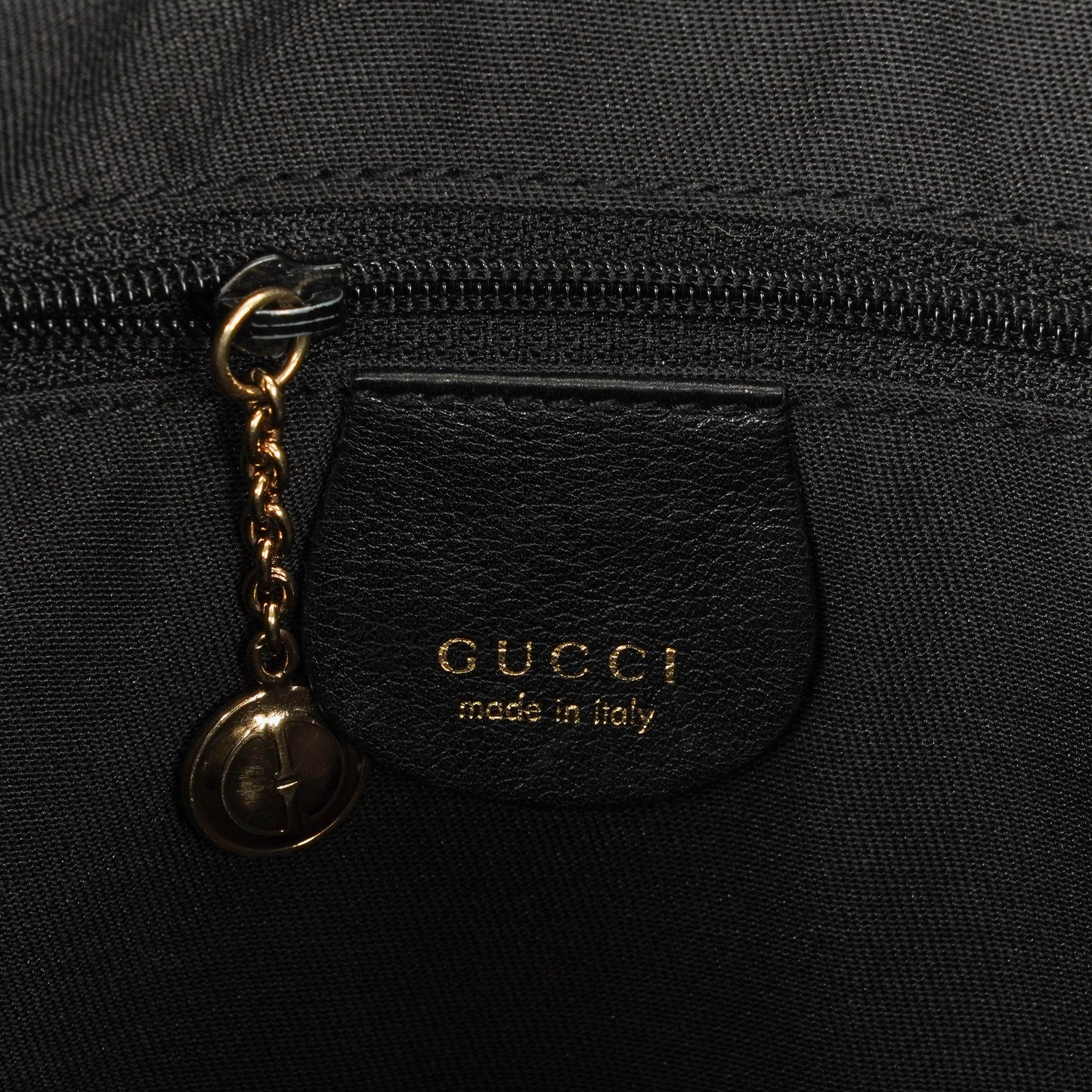 Gucci Bamboo Top Handle Black Leather Hobo Bag