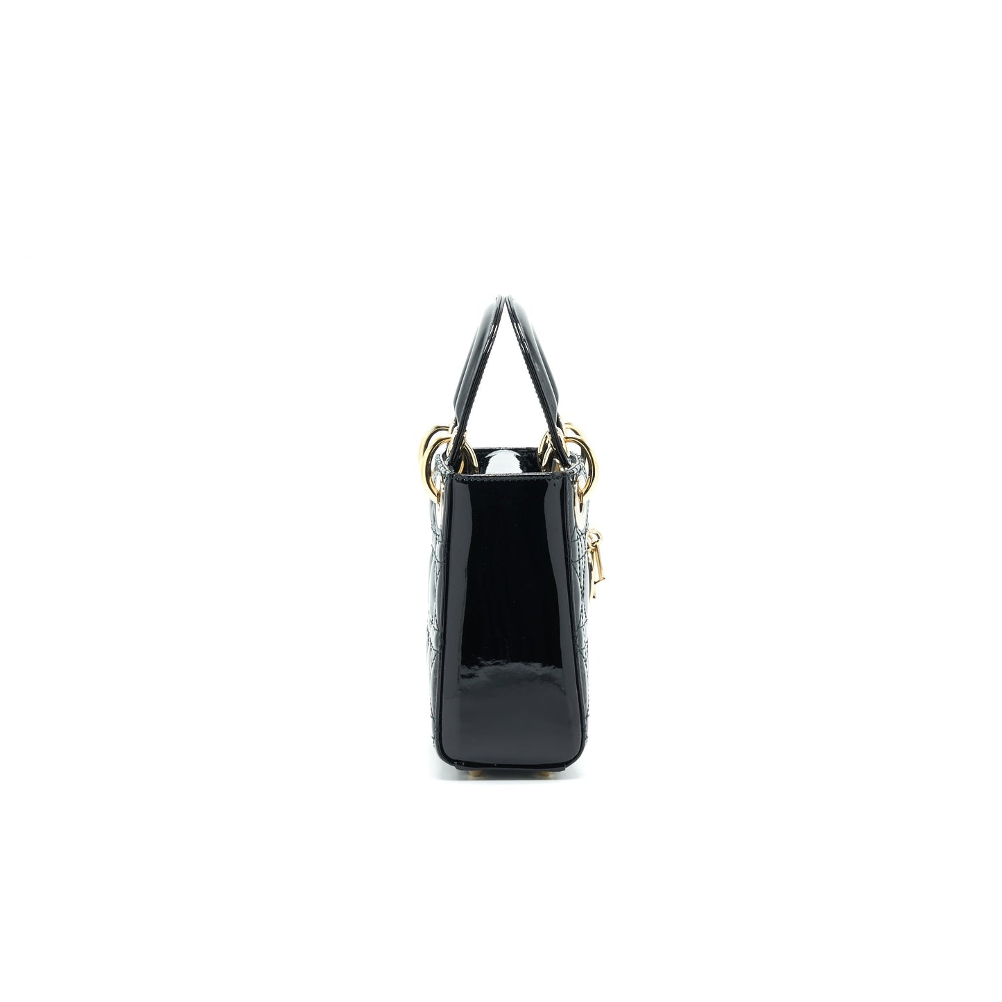 Dior Mini Lady Dior Patent Leather Black with