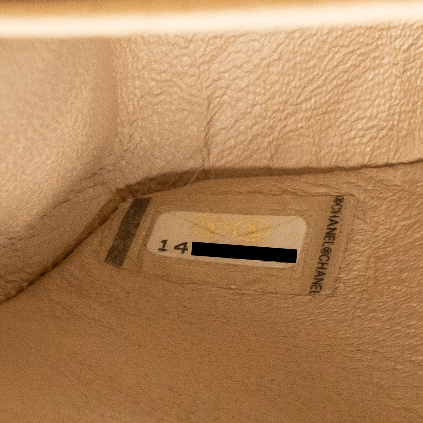 Chanel medium classic double flap bag caviar beige