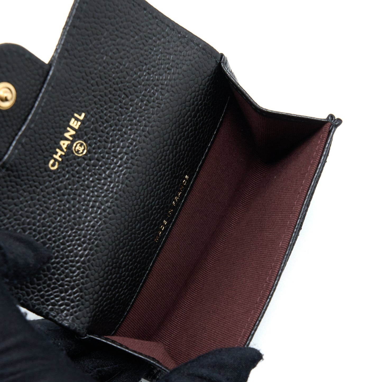 Chanel Classic Flap Cardholder Caviar Black
