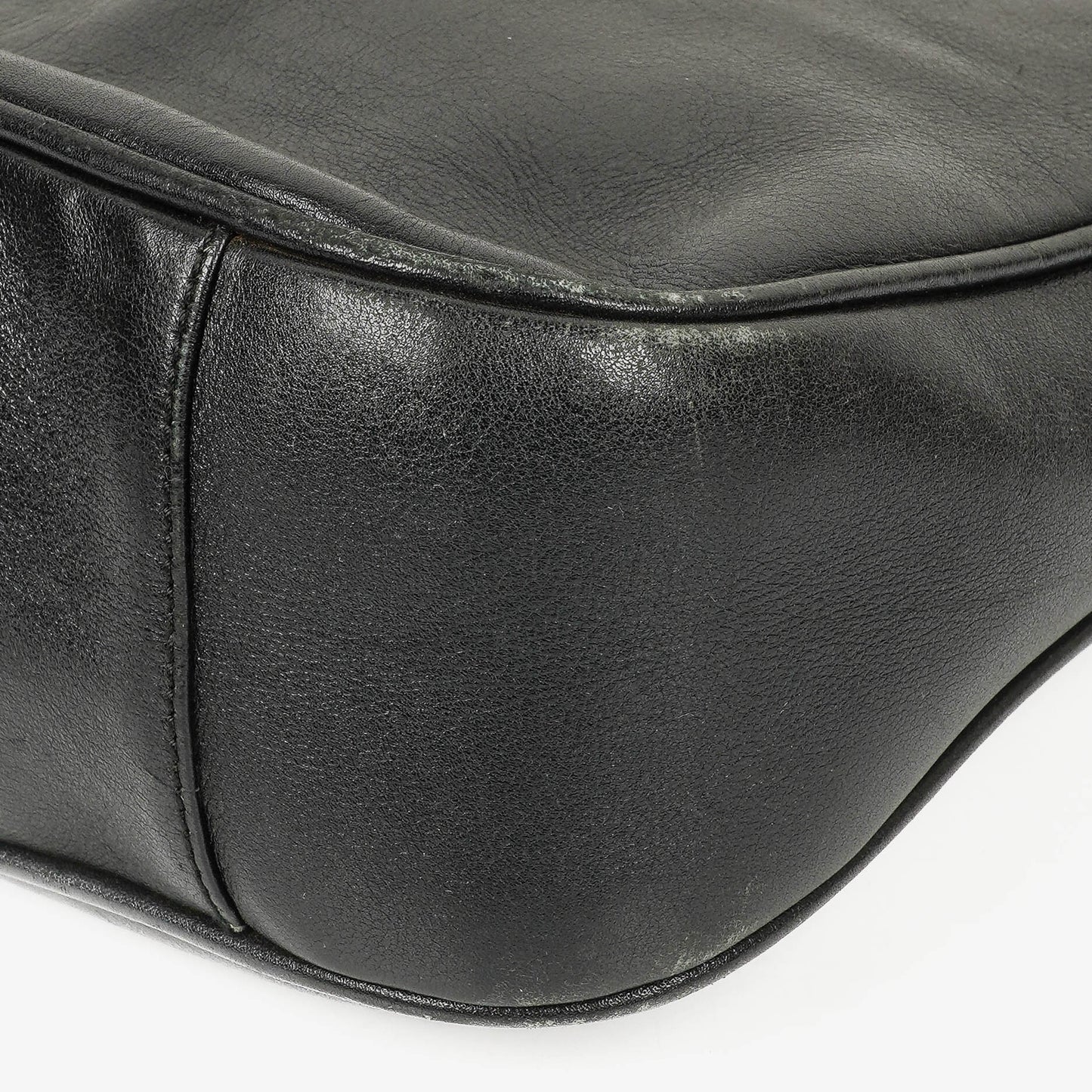 Gucci Bamboo Top Handle Black Leather Hobo Bag