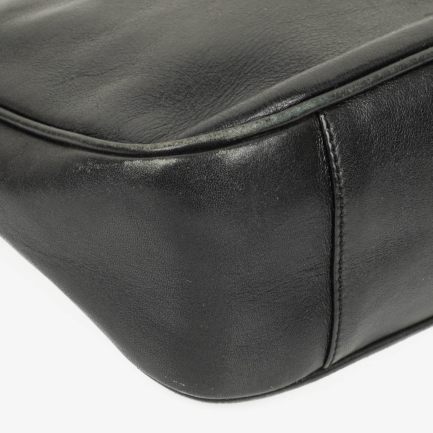 Gucci Bamboo Top Handle Black Leather Hobo Bag
