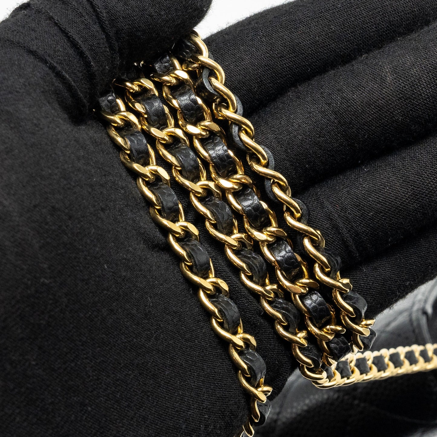 Chanel Classic Wallet on Chain Caviar black  (microchip)