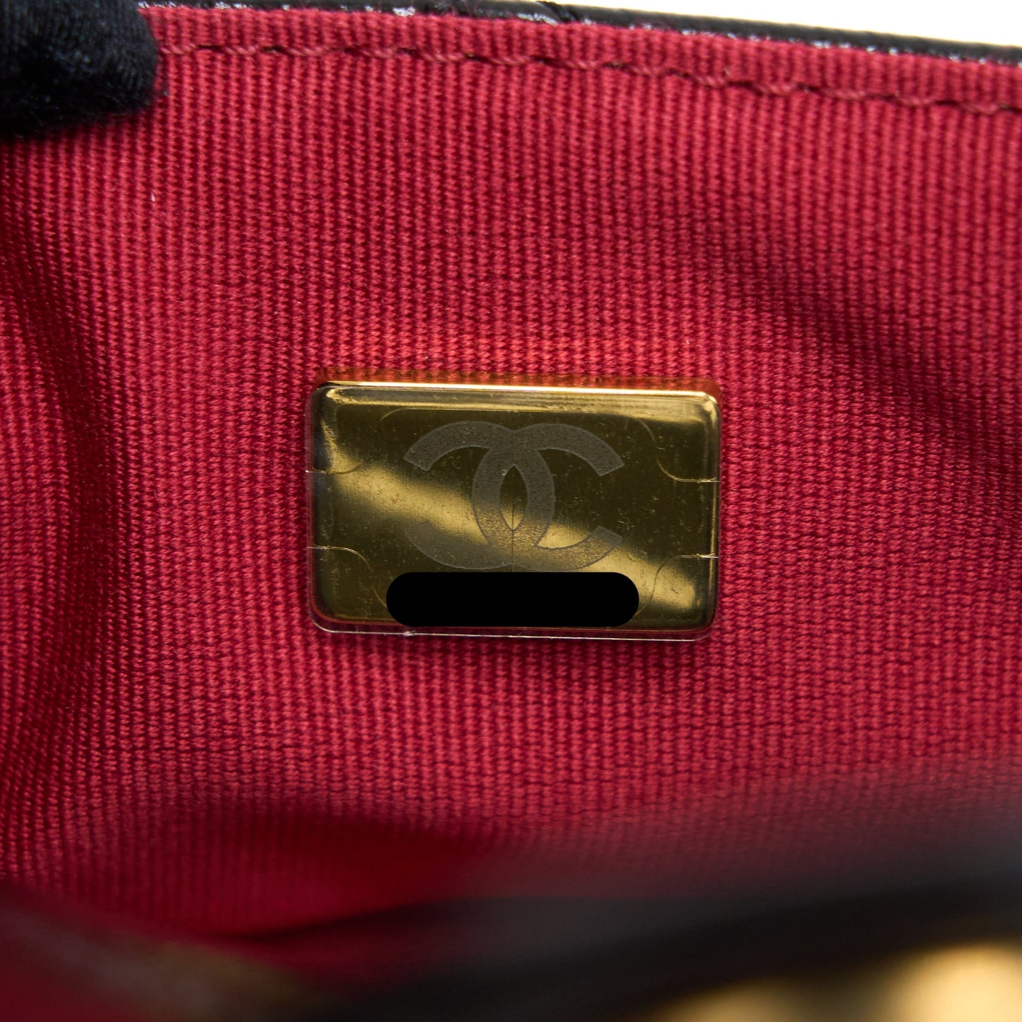 Chanel 23C Hobo Bag Shiny Calfskin Black Brushed  (Microchip)