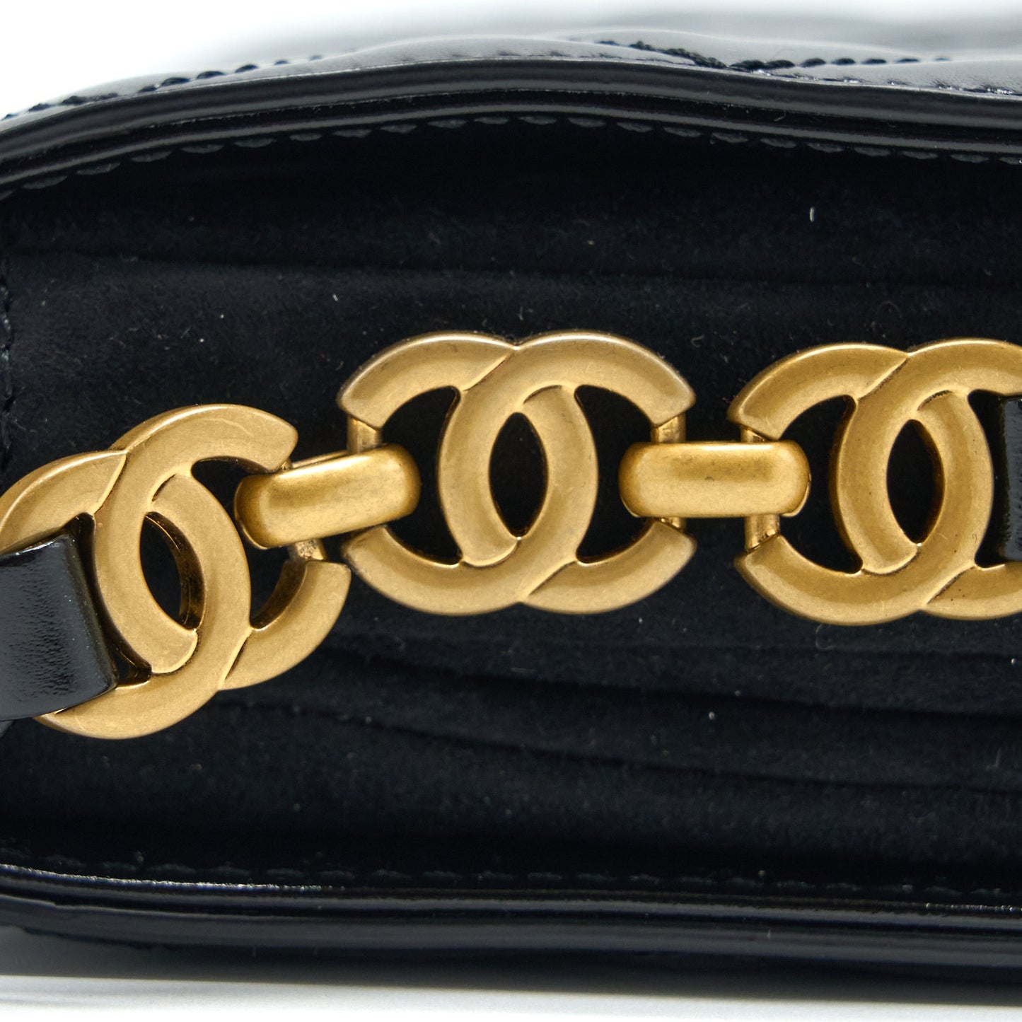 Chanel Crossbody Mini Flap Bag CC Logo Strap Calfskin Black Brushed  (Microchip)