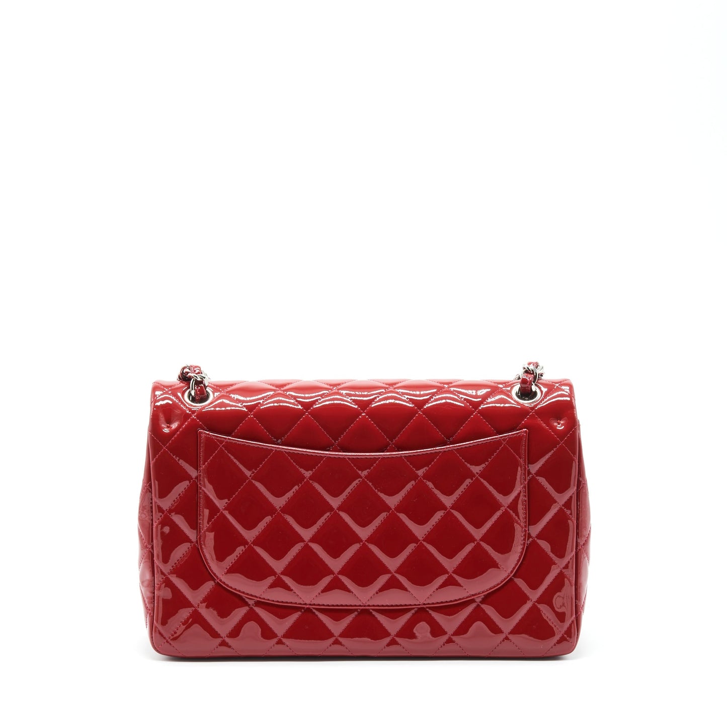 Chanel Jumbo Classic Flap Bag Patent Red