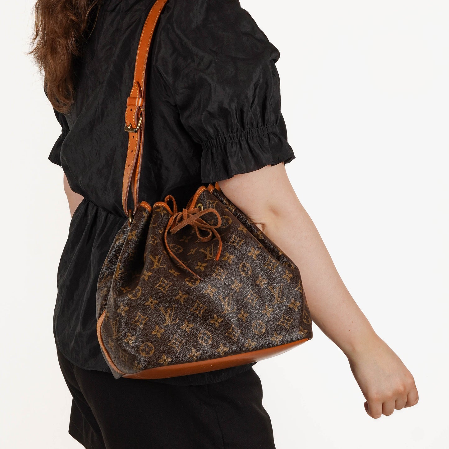 Louis Vuitton Petit Noe Monogram Canvas Shoulder Bag