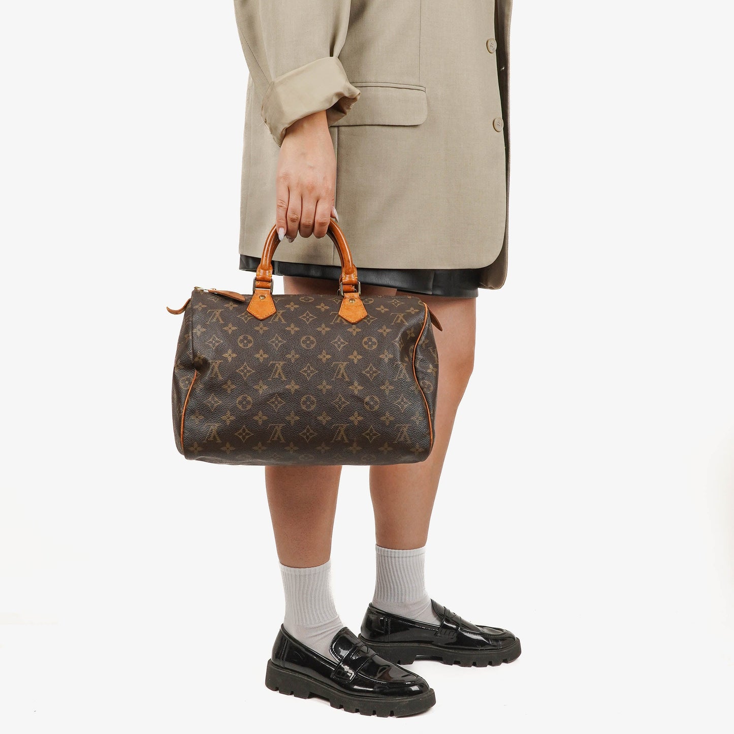 Louis Vuitton  30 Monogram Canvas Handbag