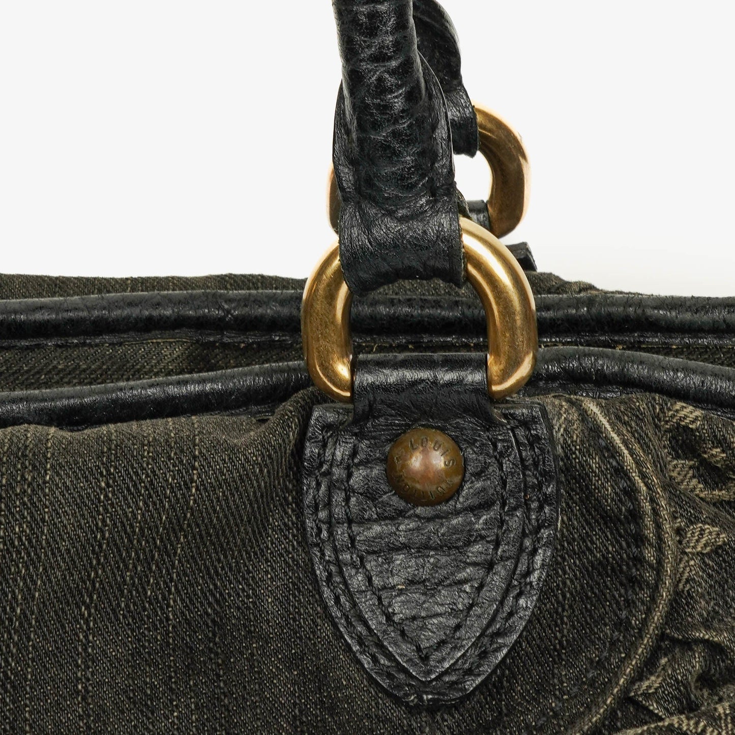 Louis Vuitton Neo Cabby GM Monogram Denim Bag Black