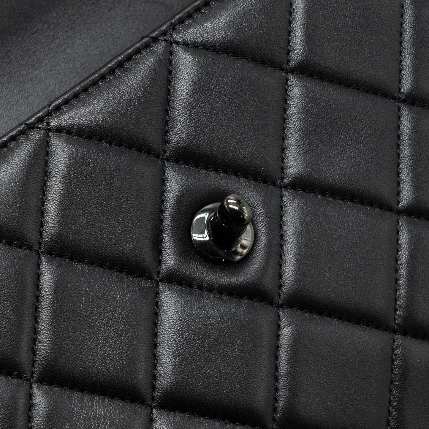Chanel Small Trendy CC Flap Bag Lambskin So Black(microchip)