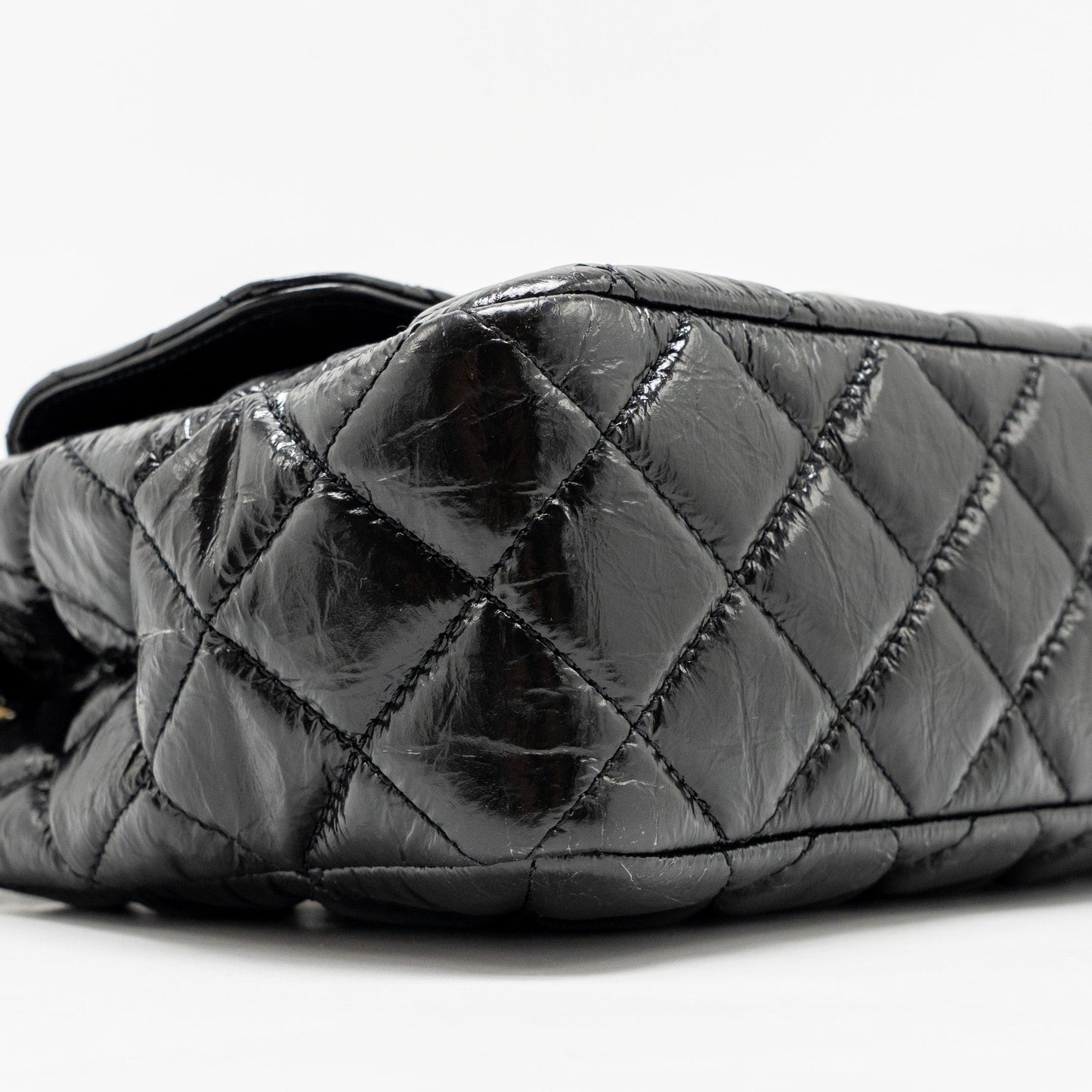 Chanel Hobo Bag shiny calfskin Black  (microchip)