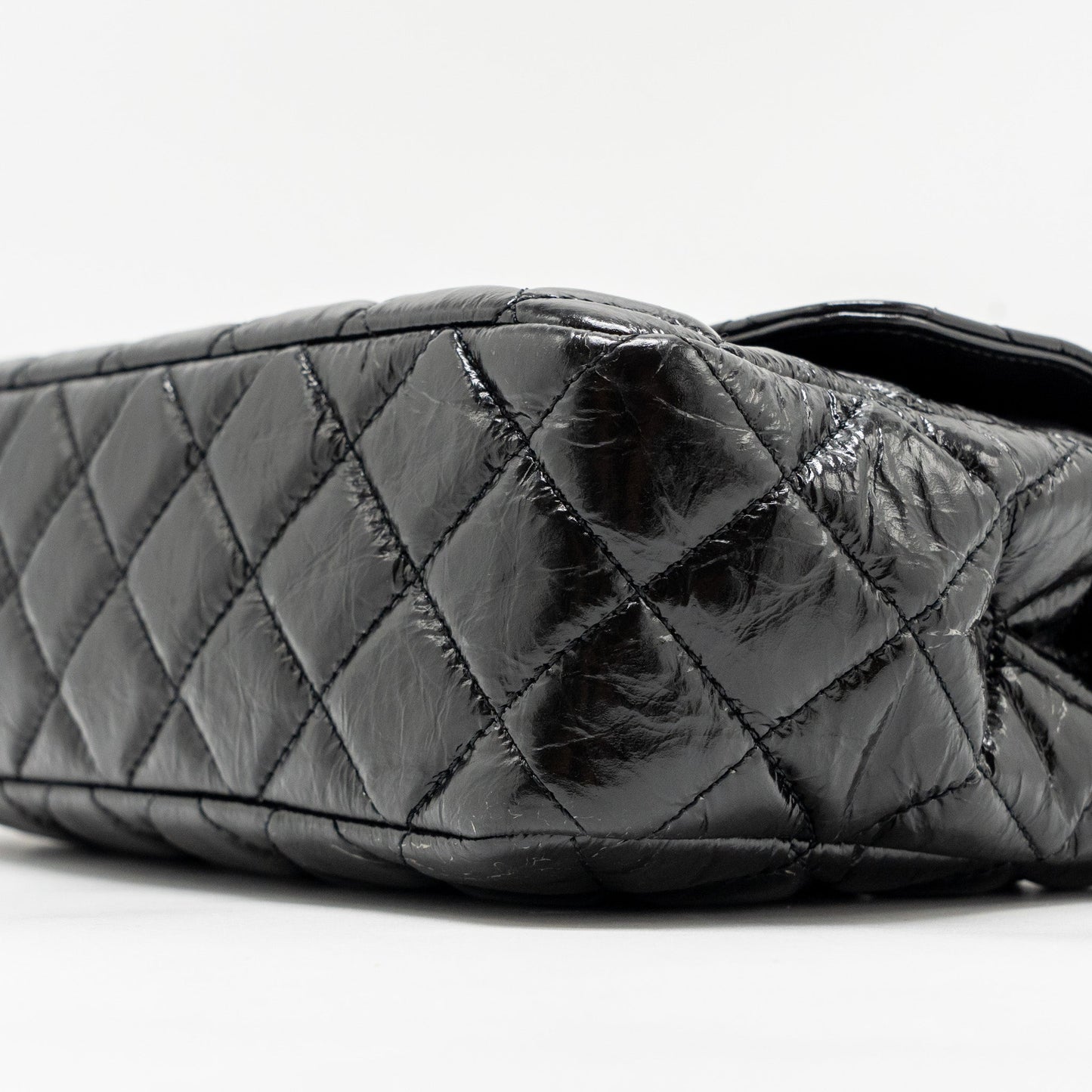 Chanel Hobo Bag shiny calfskin Black  (microchip)