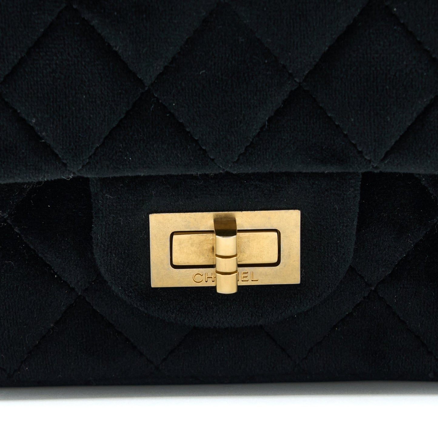 Chanel Small 2.55 Reissue Flap Bag Velvet Black