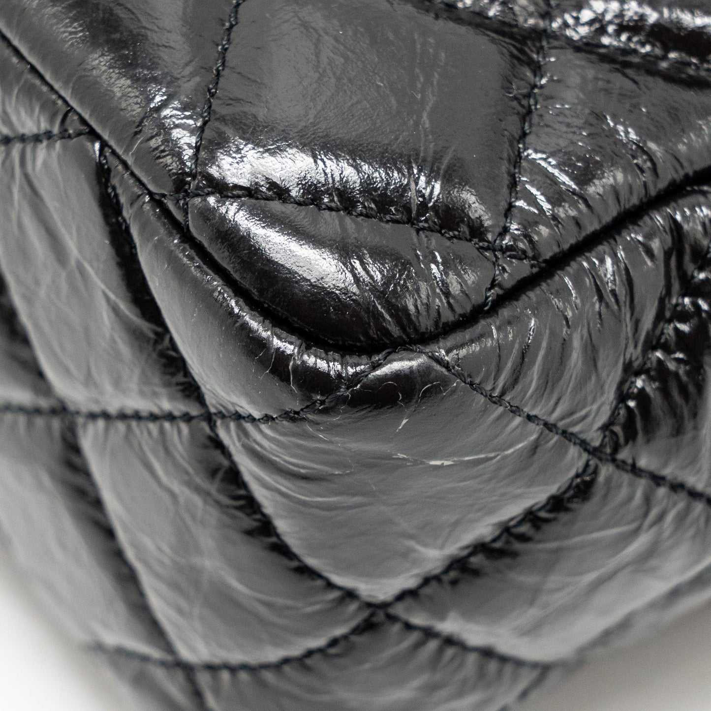 Chanel Hobo Bag shiny calfskin Black  (microchip)