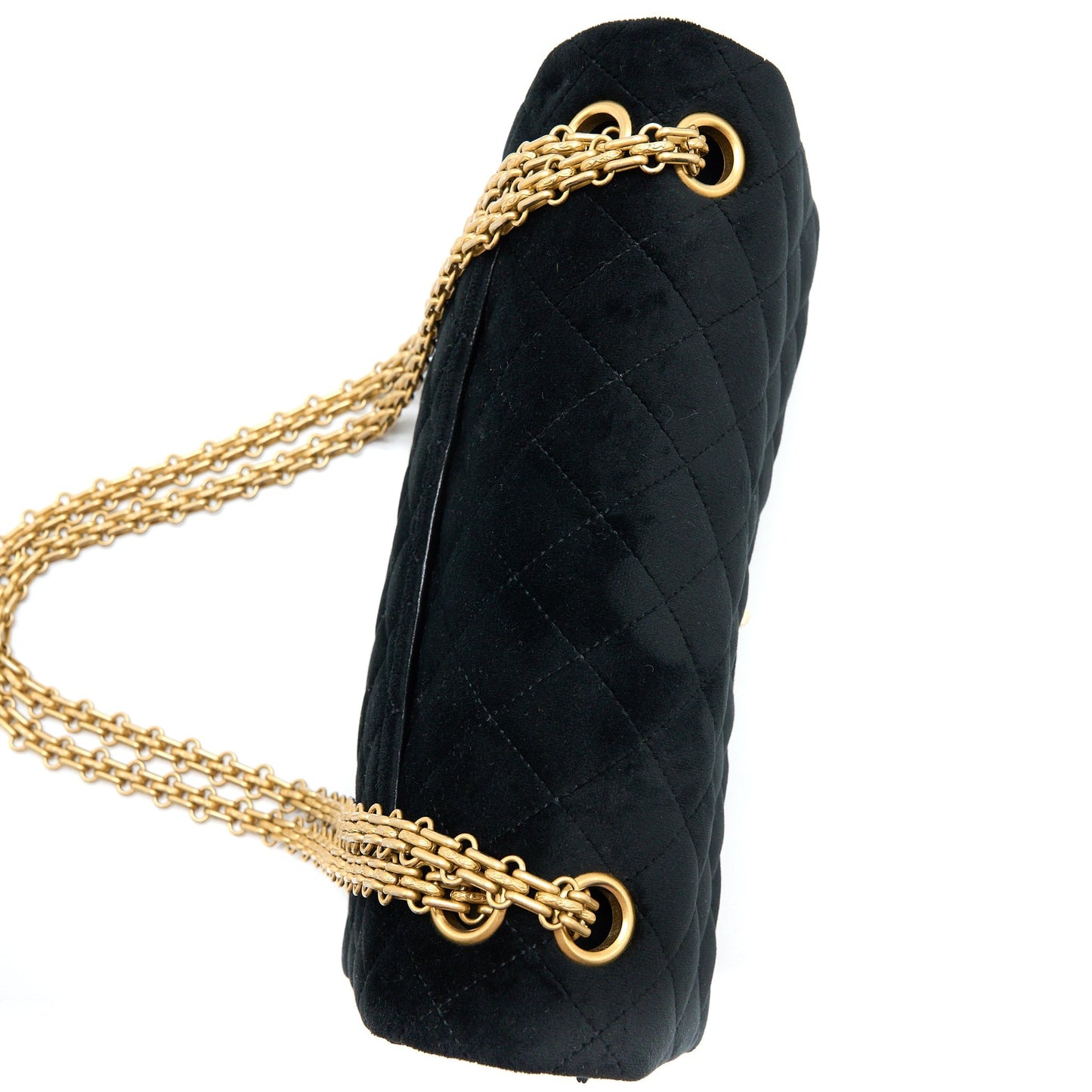 Chanel Small 2.55 Reissue Flap Bag Velvet Black