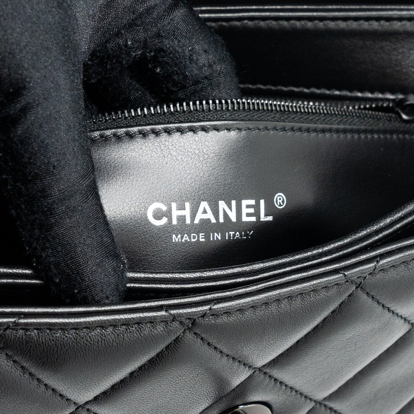 Chanel Small Trendy CC Flap Bag Lambskin So Black(microchip)