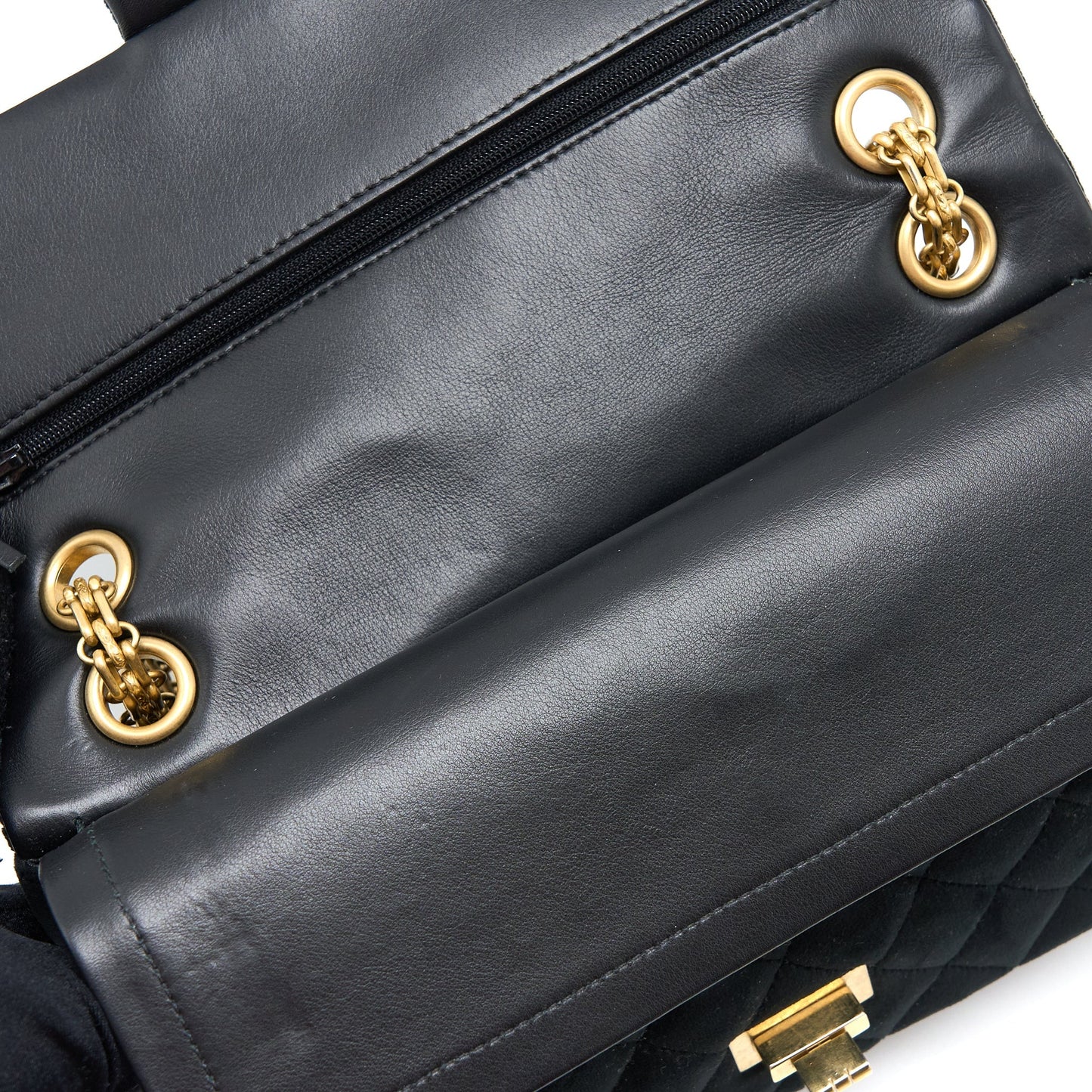 Chanel Small 2.55 Reissue Flap Bag Velvet Black