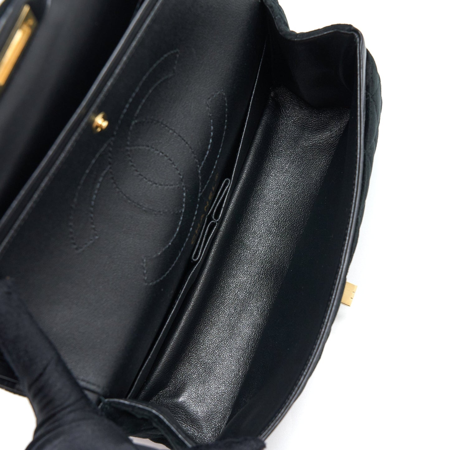 Chanel Small 2.55 Reissue Flap Bag Velvet Black