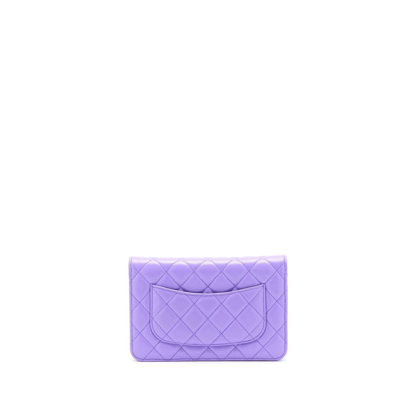 Chanel Classic Wallet On Chain Caviar Purple L
