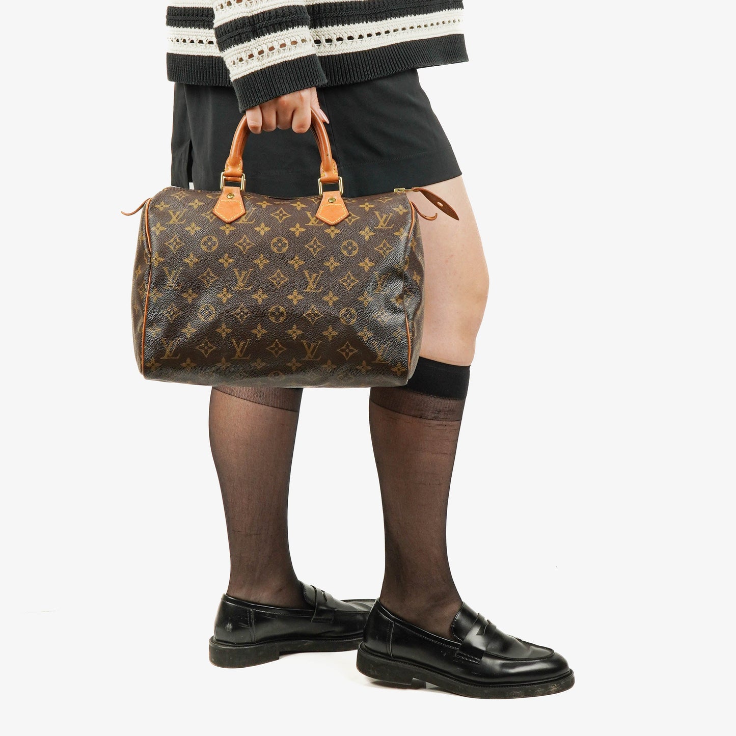 Louis Vuitton  30 Monogram Canvas Handbag