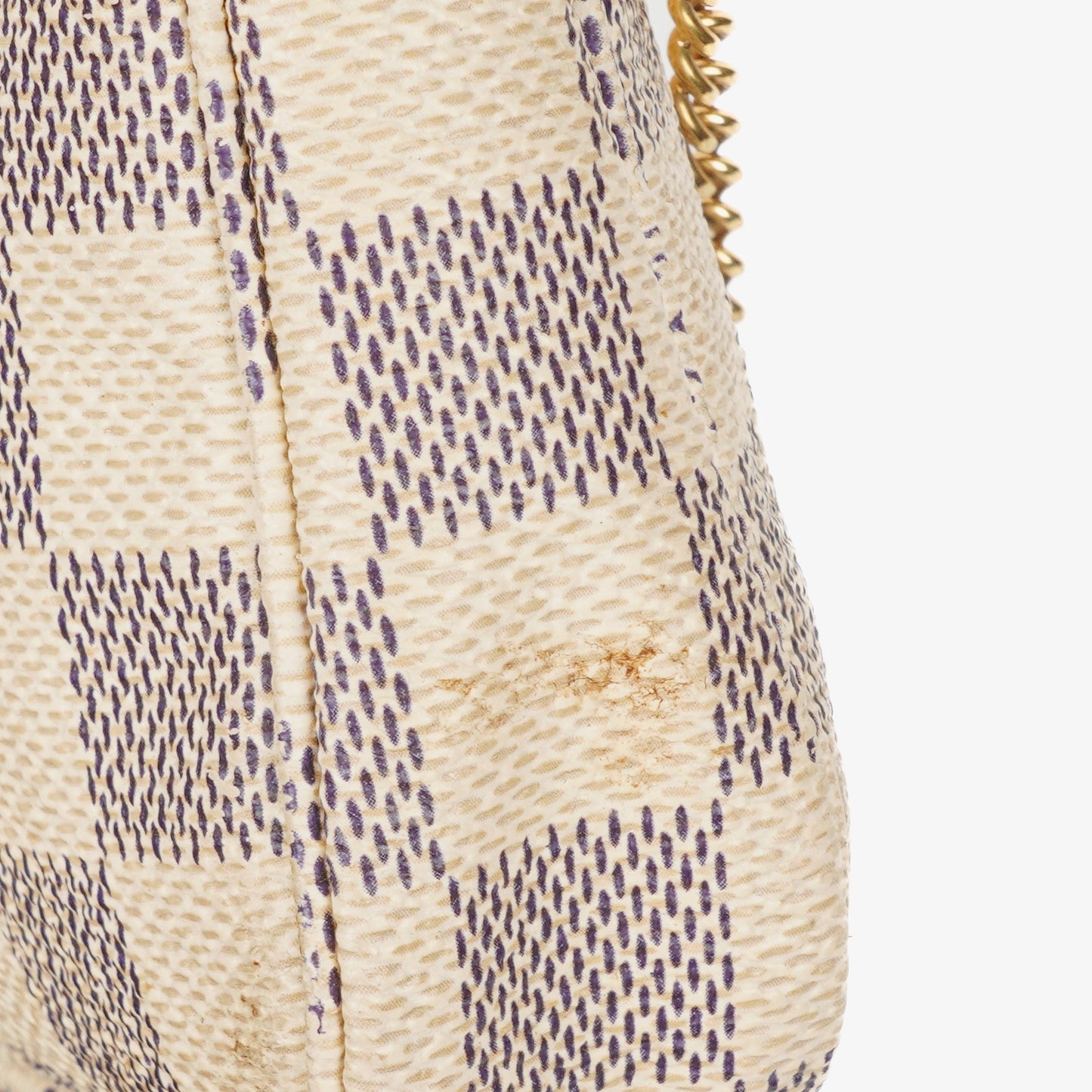 Louis Vuitton Mini Pochette Accessoires Damier Azur Canvas Clutch Handbag