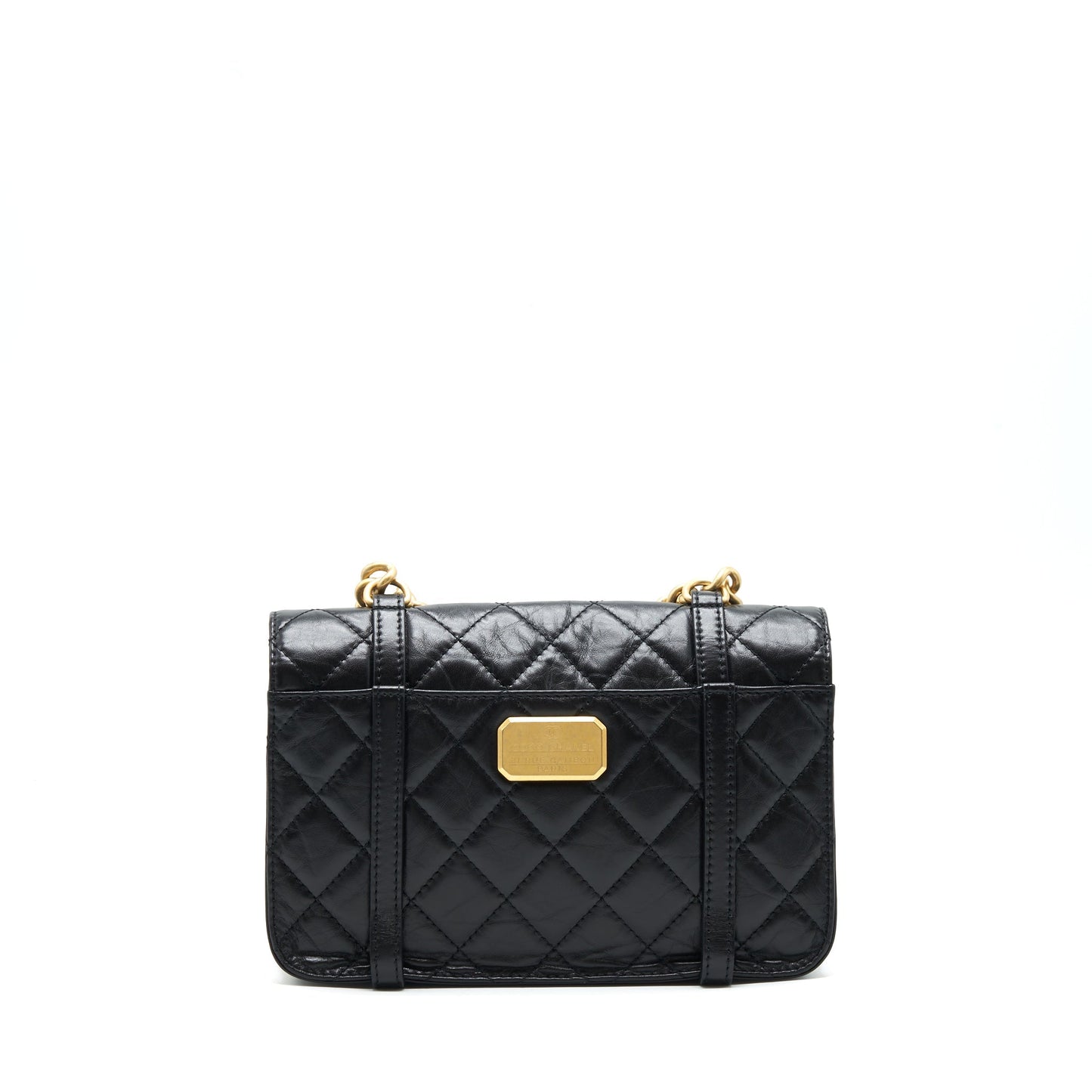 Chanel 21B Messenger Bag Calfskin Black