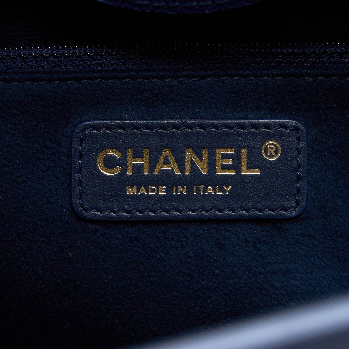 Chanel Deauville Tote Bag Grained Calfskin Navy