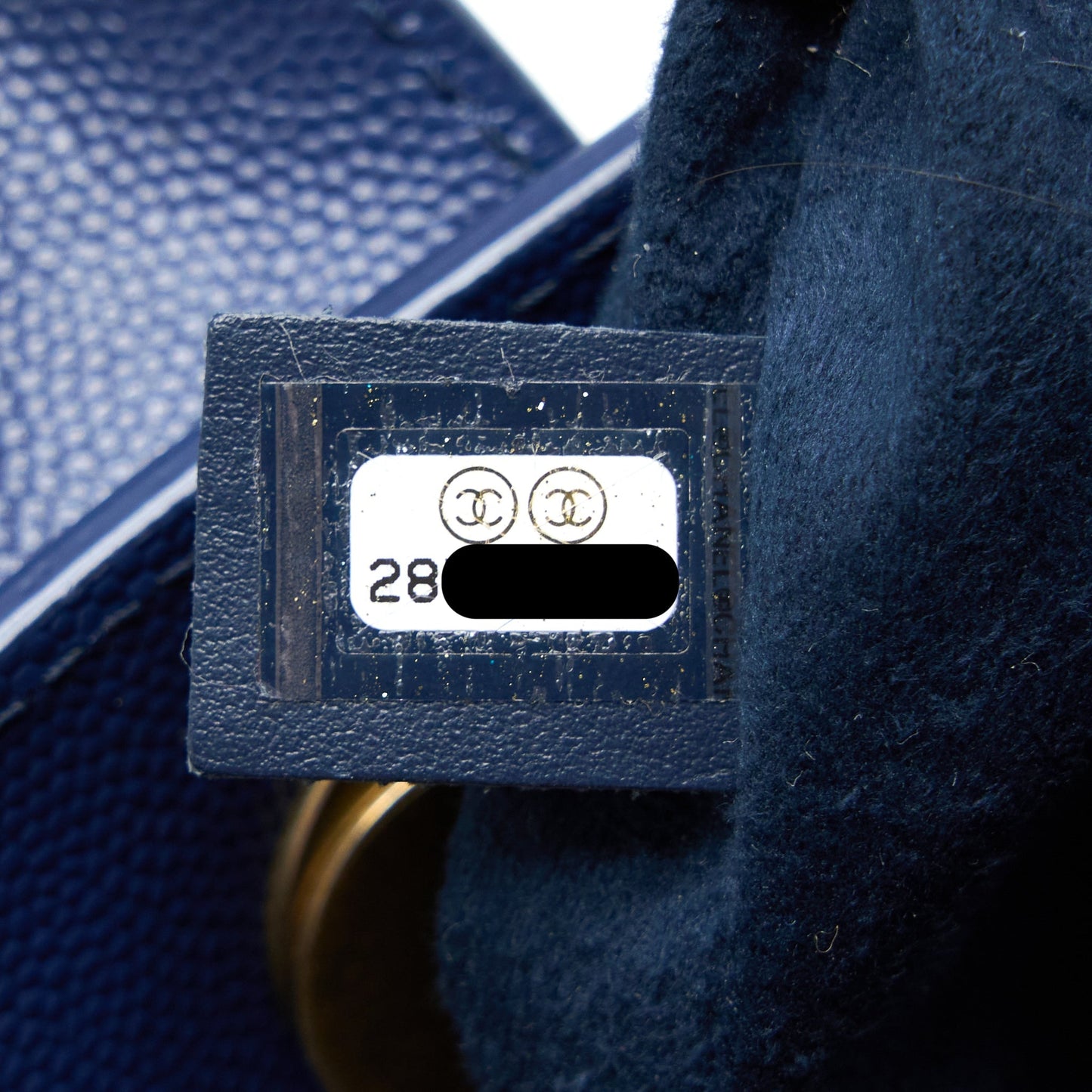 Chanel Deauville Tote Bag Grained Calfskin Navy