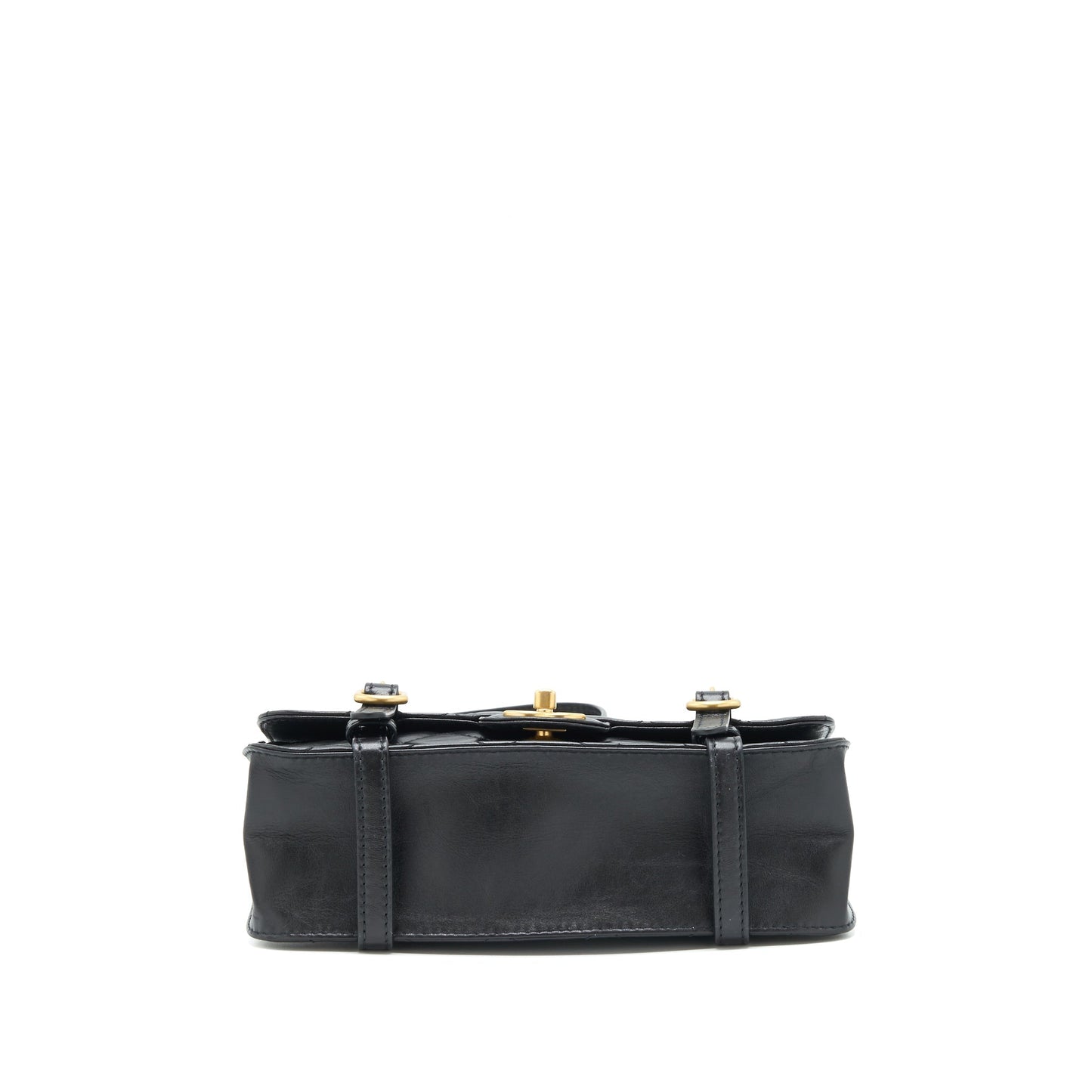 Chanel 21B Messenger Bag Calfskin Black
