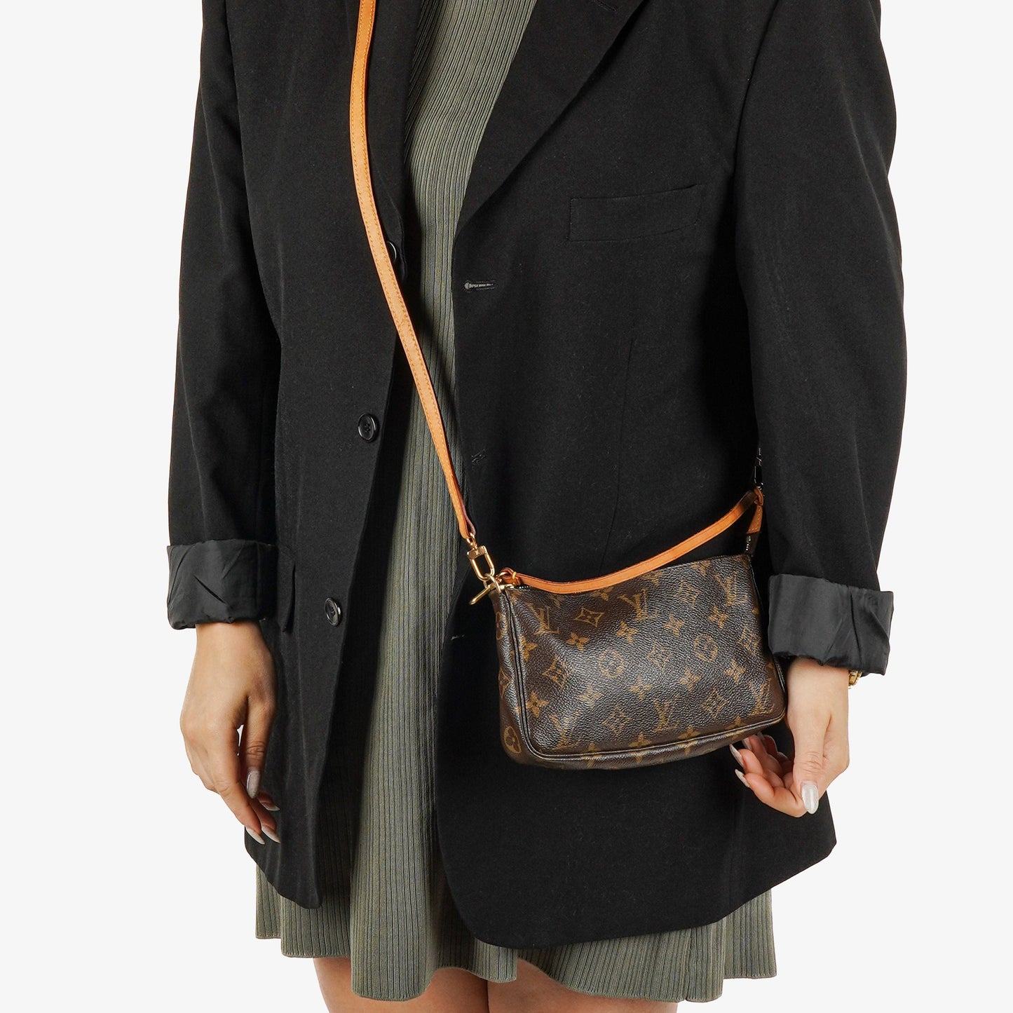 Louis Vuitton Pochette Accessoires Monogram Canvas Clutch Handbag