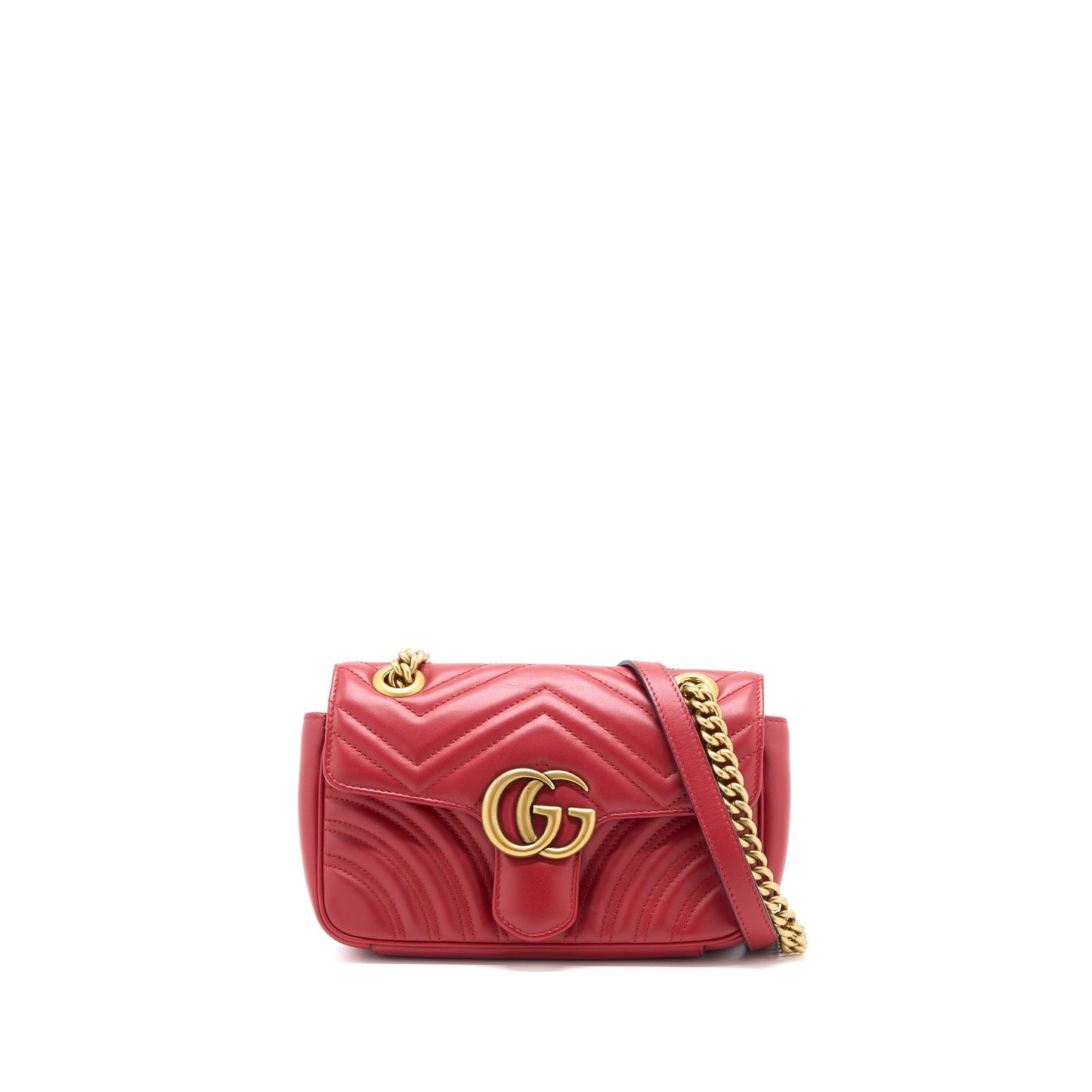 Gucci Mini Marmont Calfskin Red