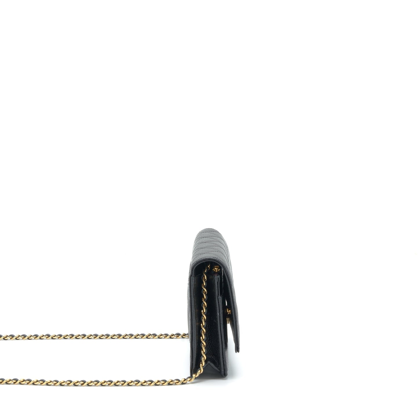 Chanel Classic Wallet On Chain Caviar Black L