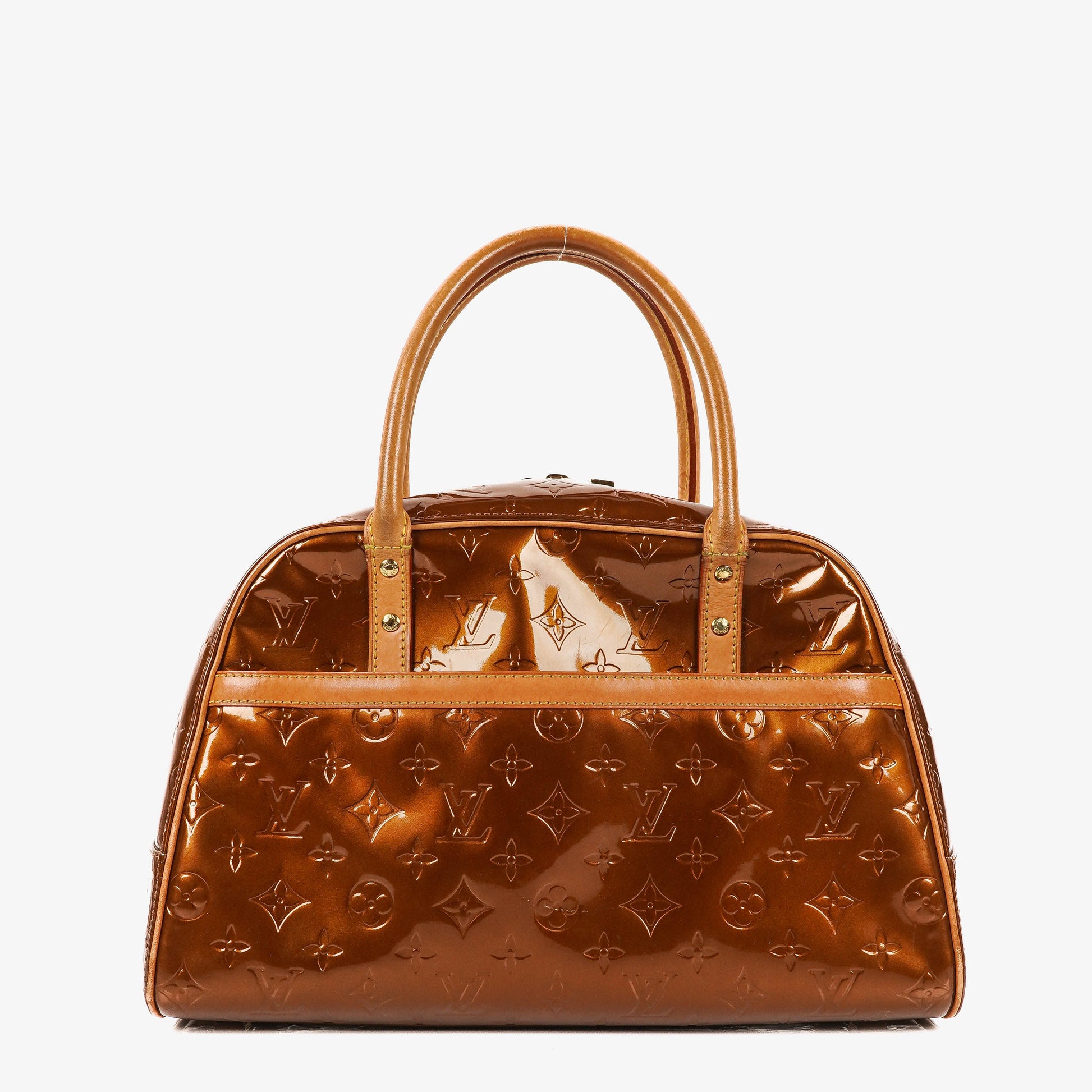 Louis Vuitton Tompkins Square Bronze Vernis Bag