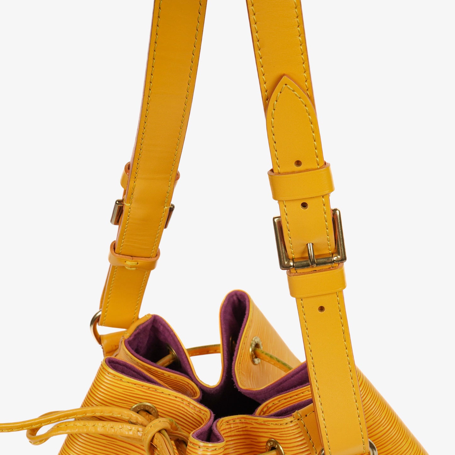 Louis Vuitton Noe Grande GM Yellow EPI Leather Shoulder Bag