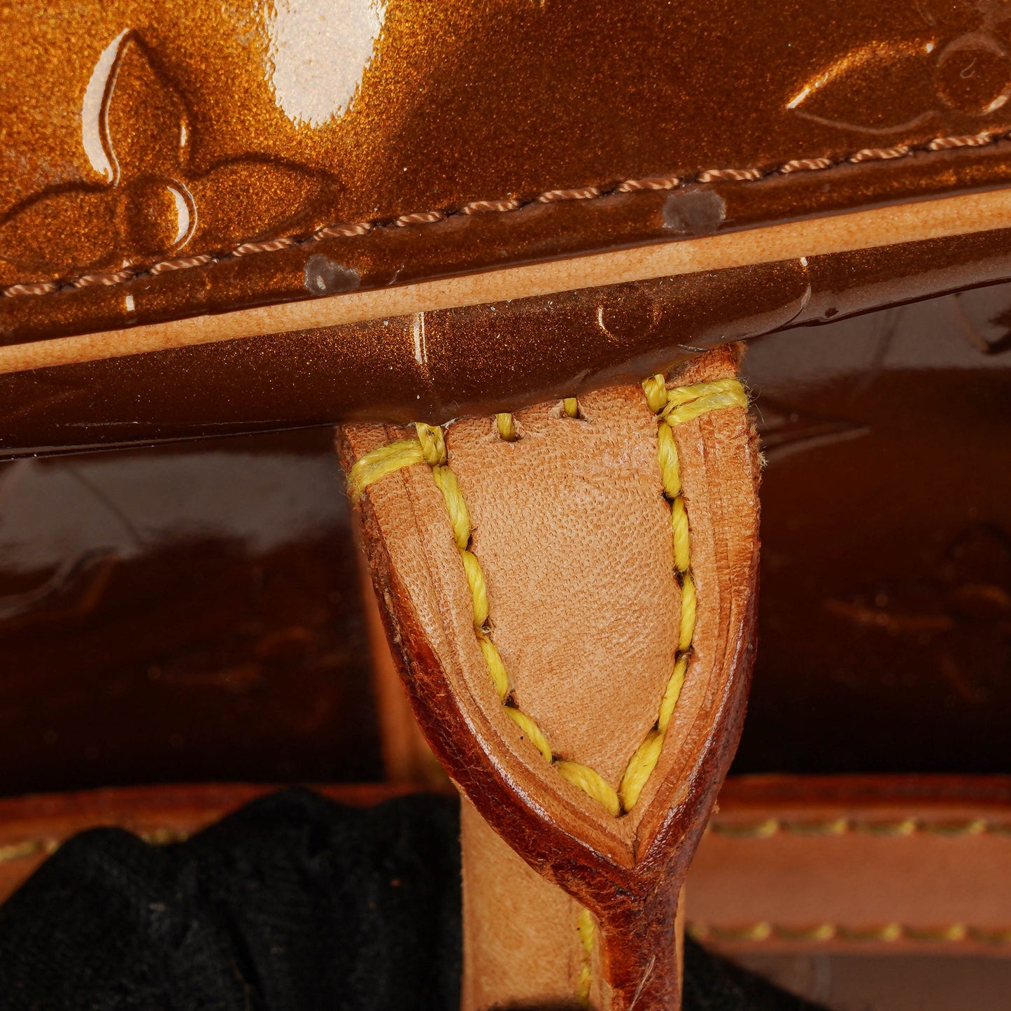 Louis Vuitton Tompkins Square Bronze Vernis Bag