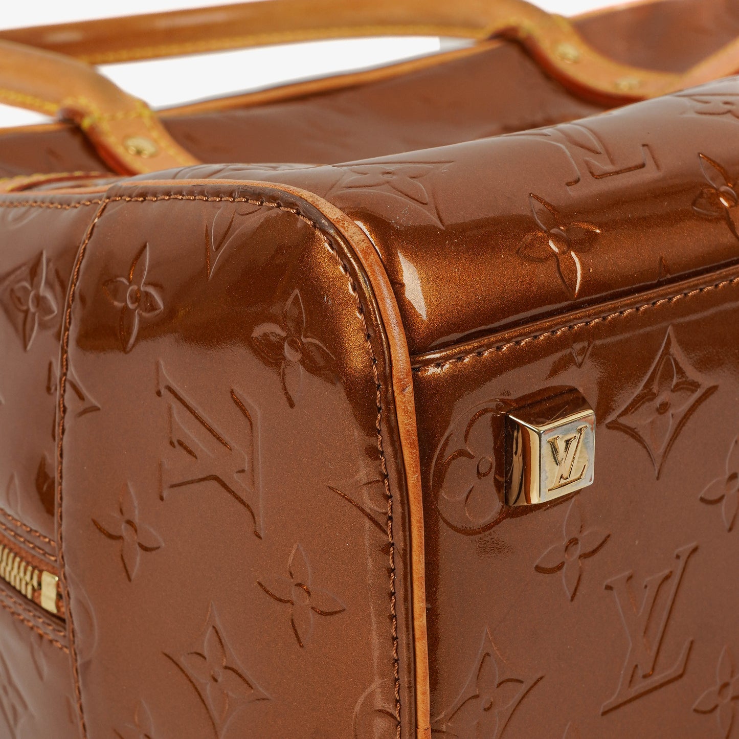 Louis Vuitton Tompkins Square Bronze Vernis Bag