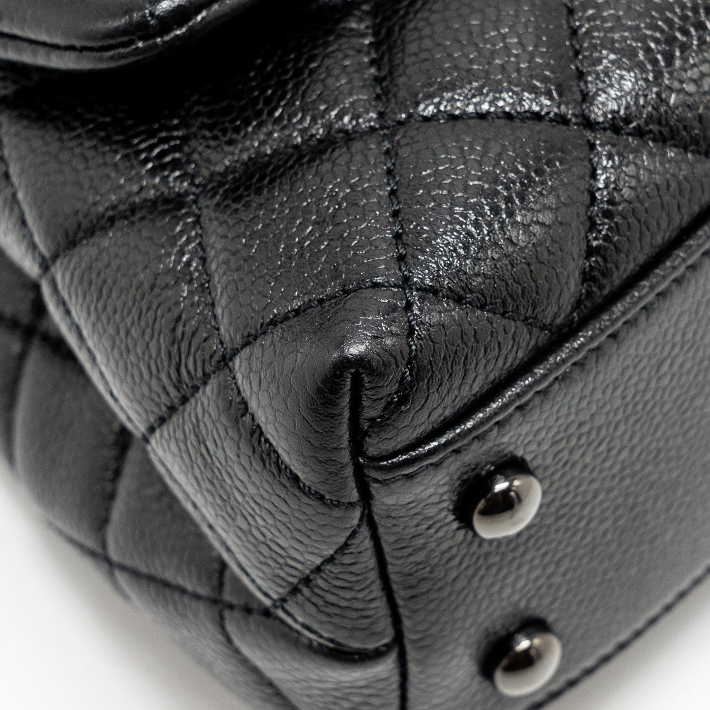 Chanel Small coco handle caviar So Black