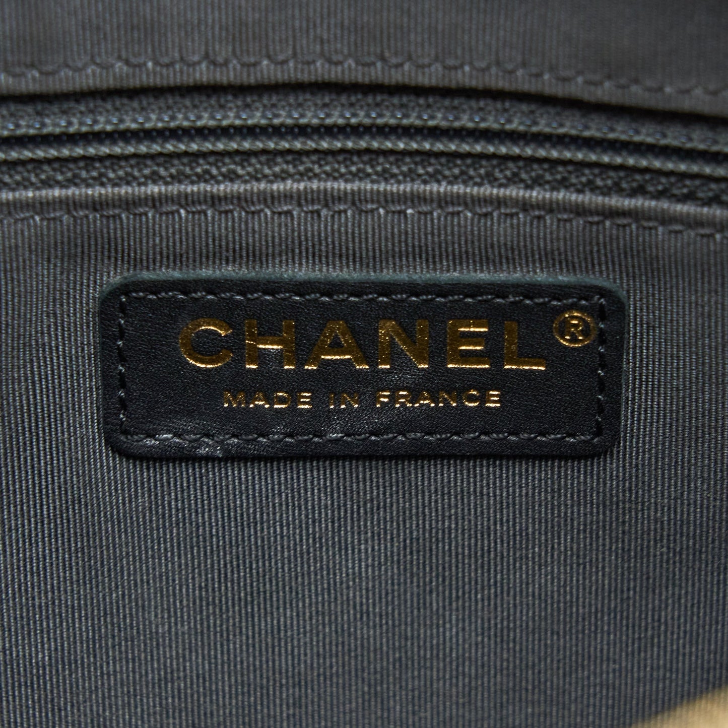 Chanel Large Camera Bag Grained Calfskin Dark Grey L